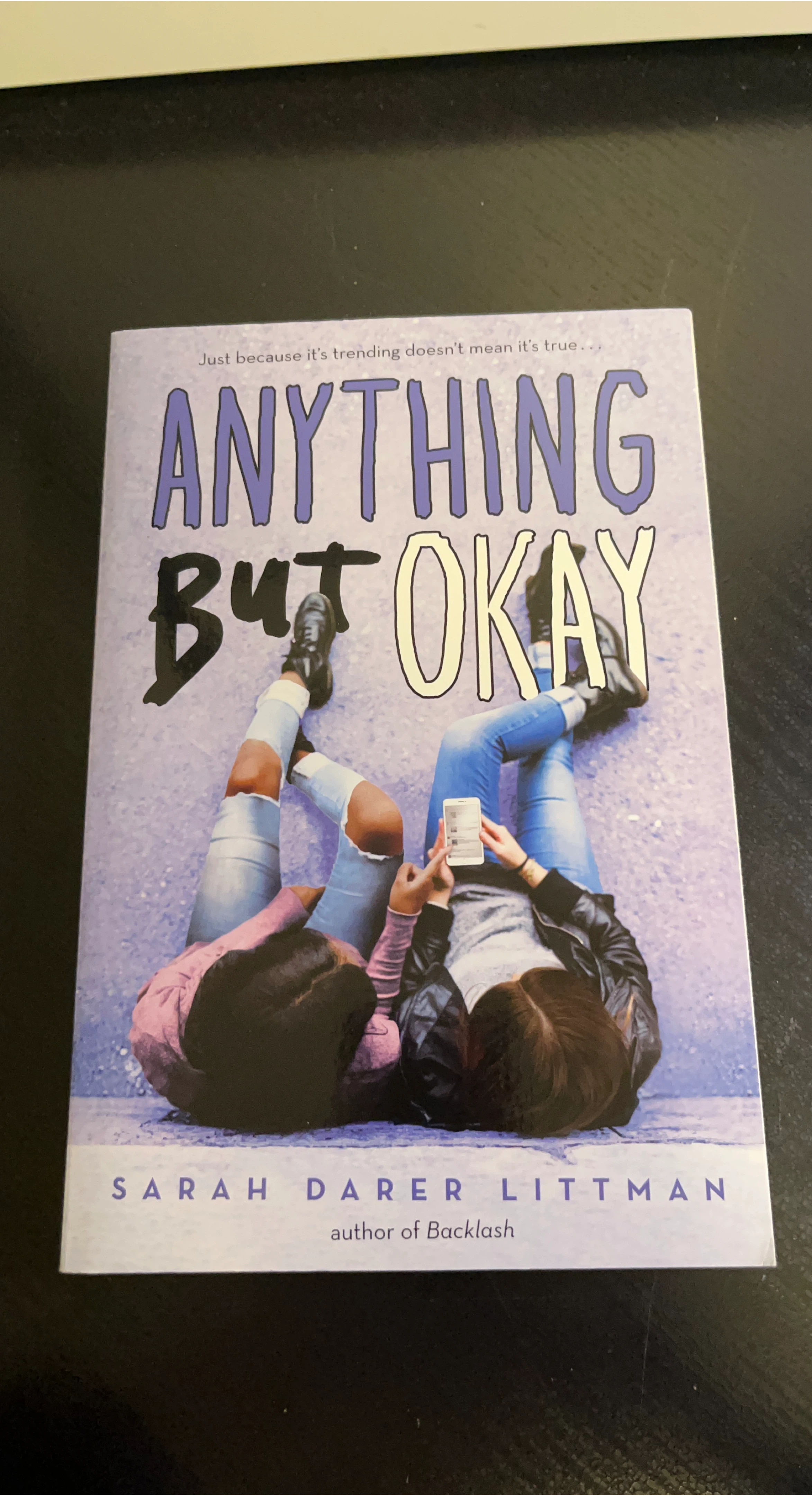 Anything But Okay by Sarah Darer Littman