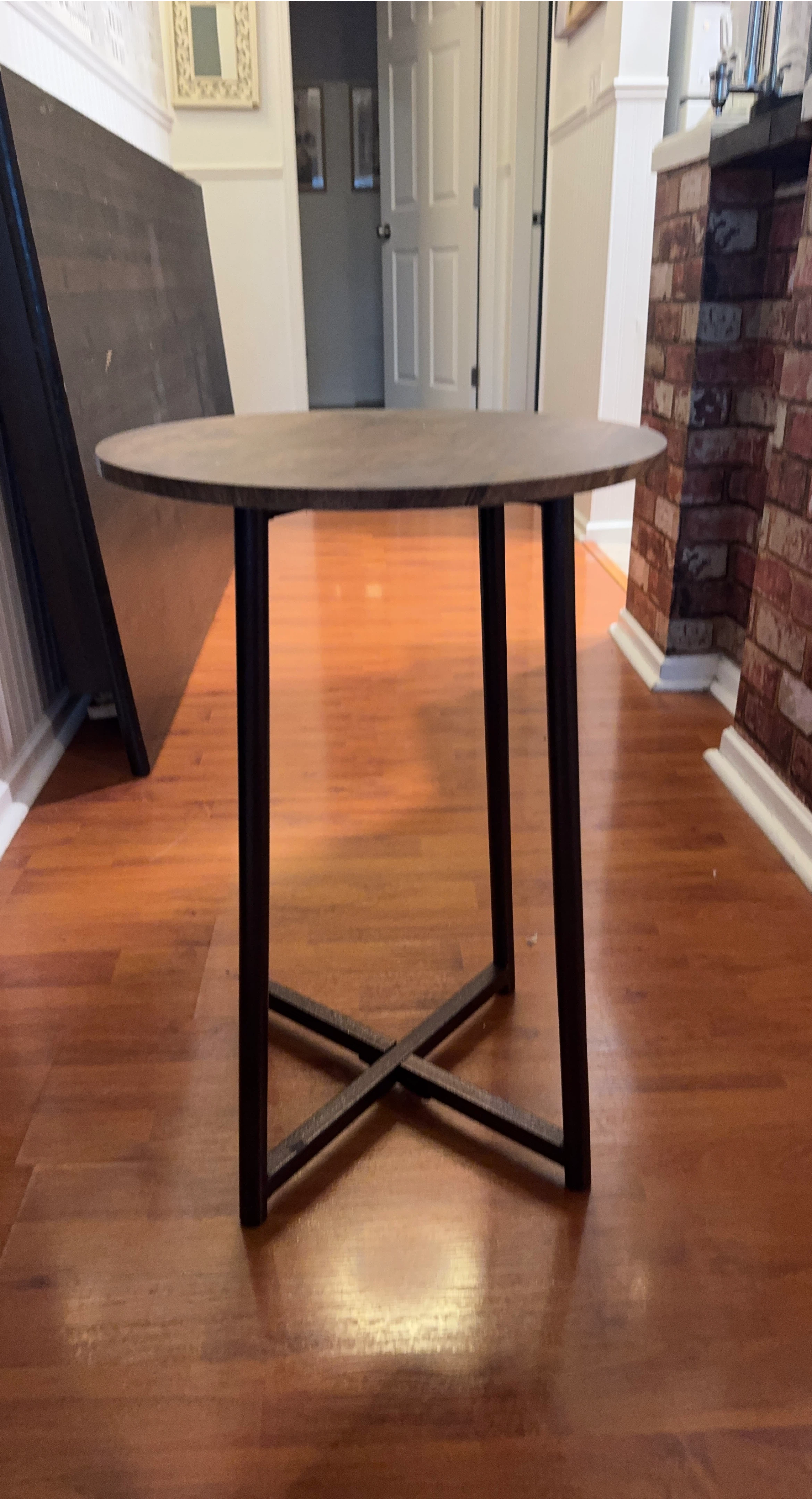 Round Side Table - Brown