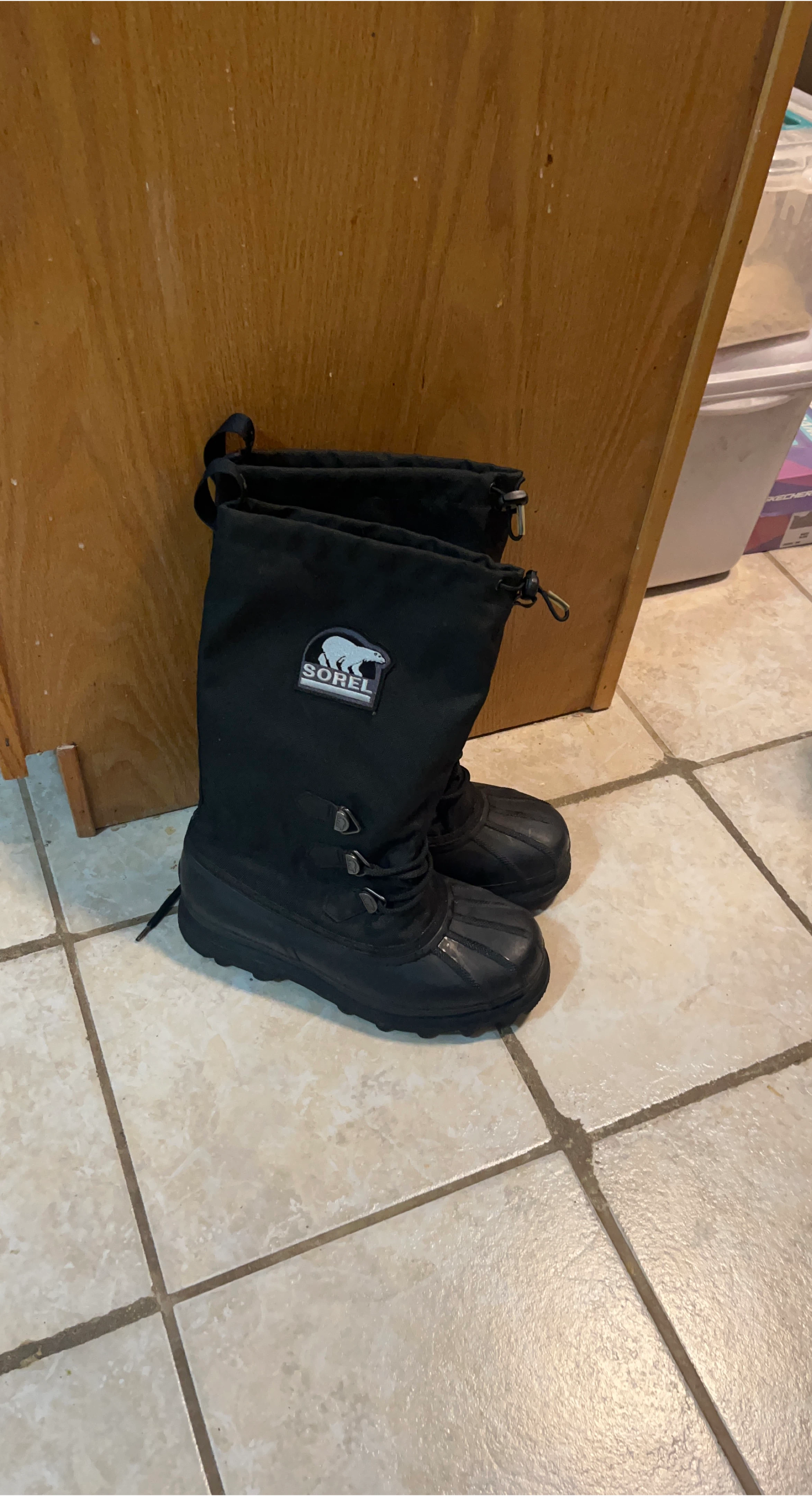 Sorel Mens 10 Black Winter Boots