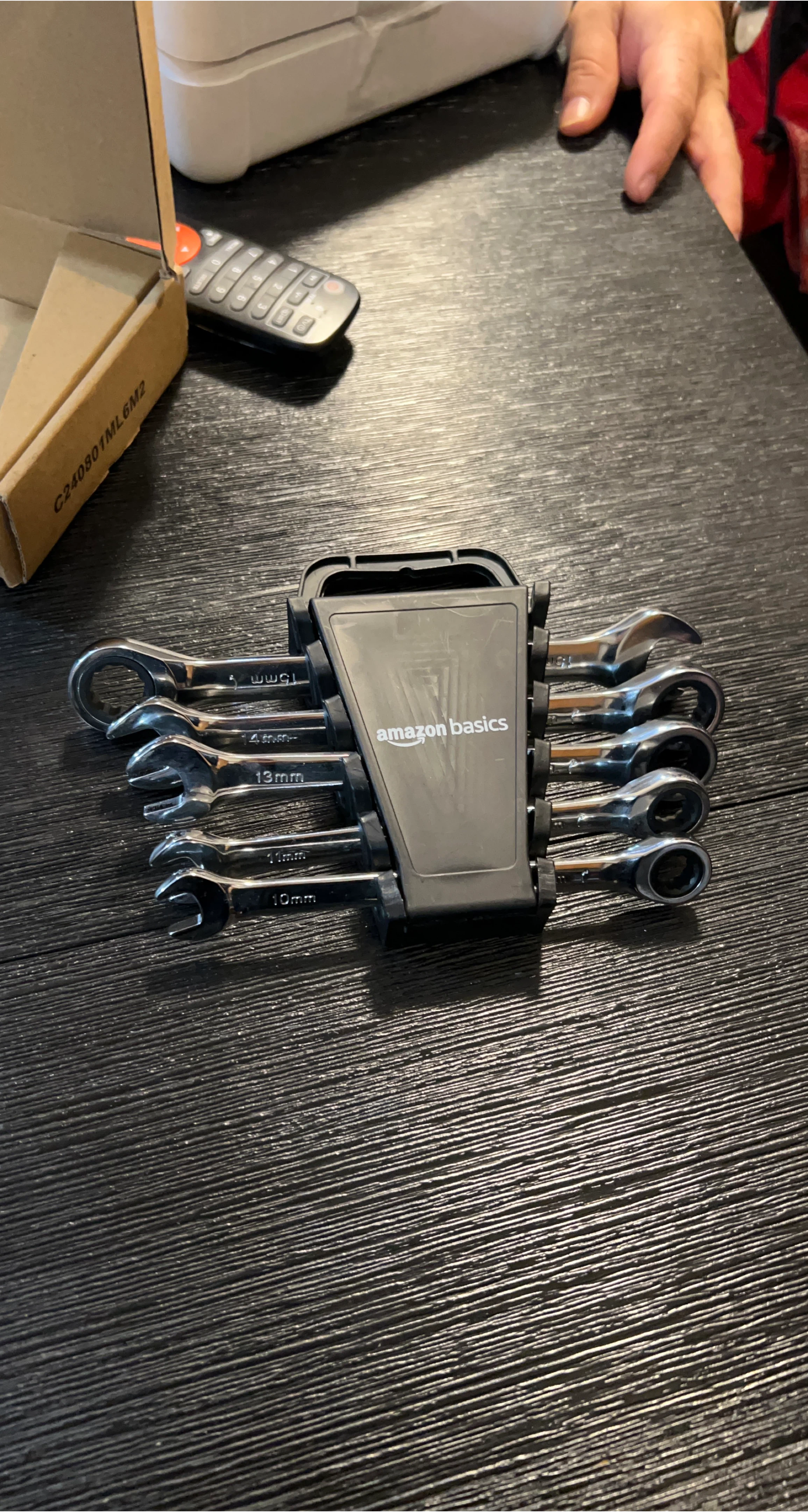 Amazon Basics 8-Piece Ratcheting Wrench Set