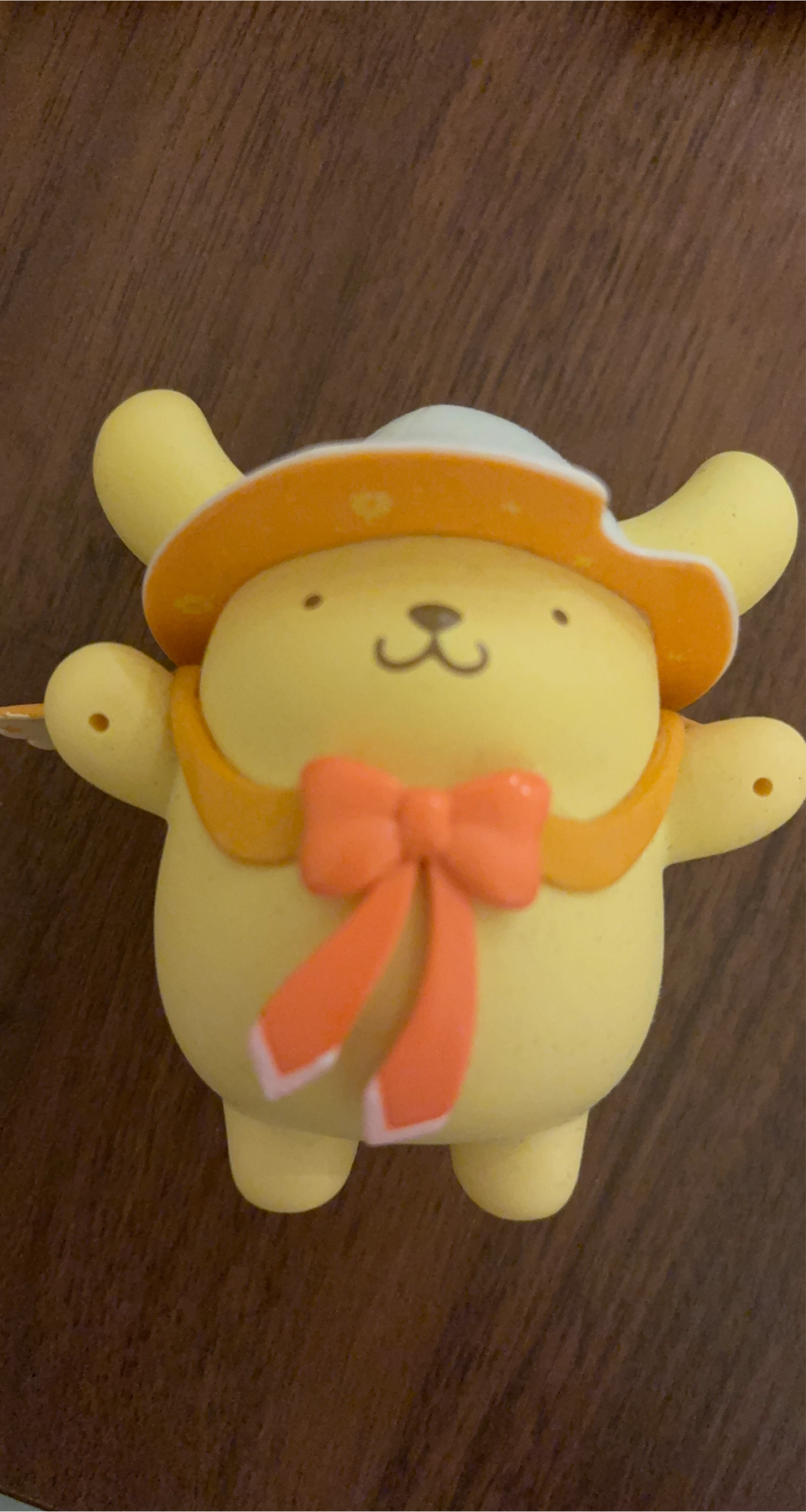 Pompompurin Figure with Hat and Bow