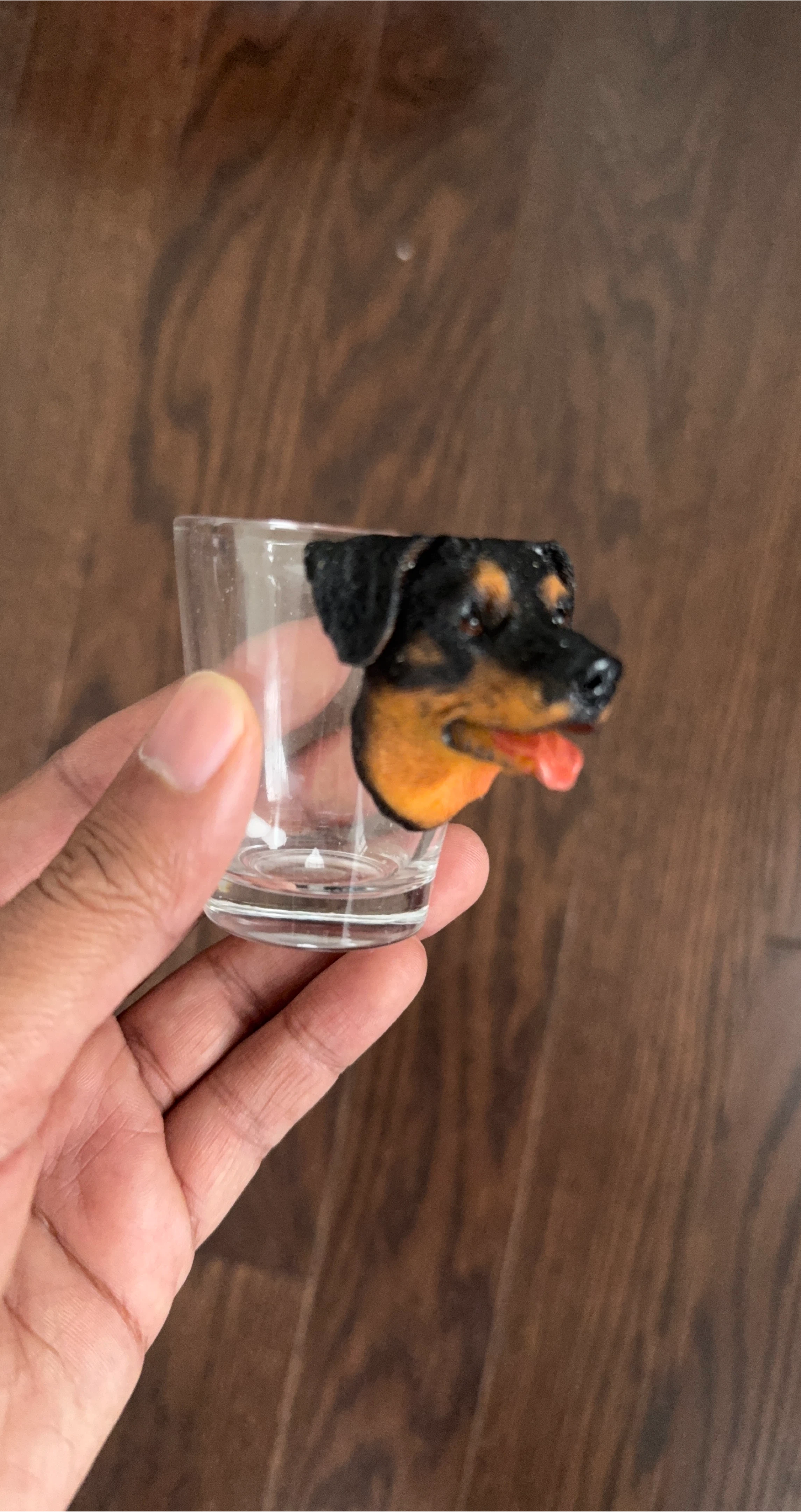 Dog Head Shot Glass