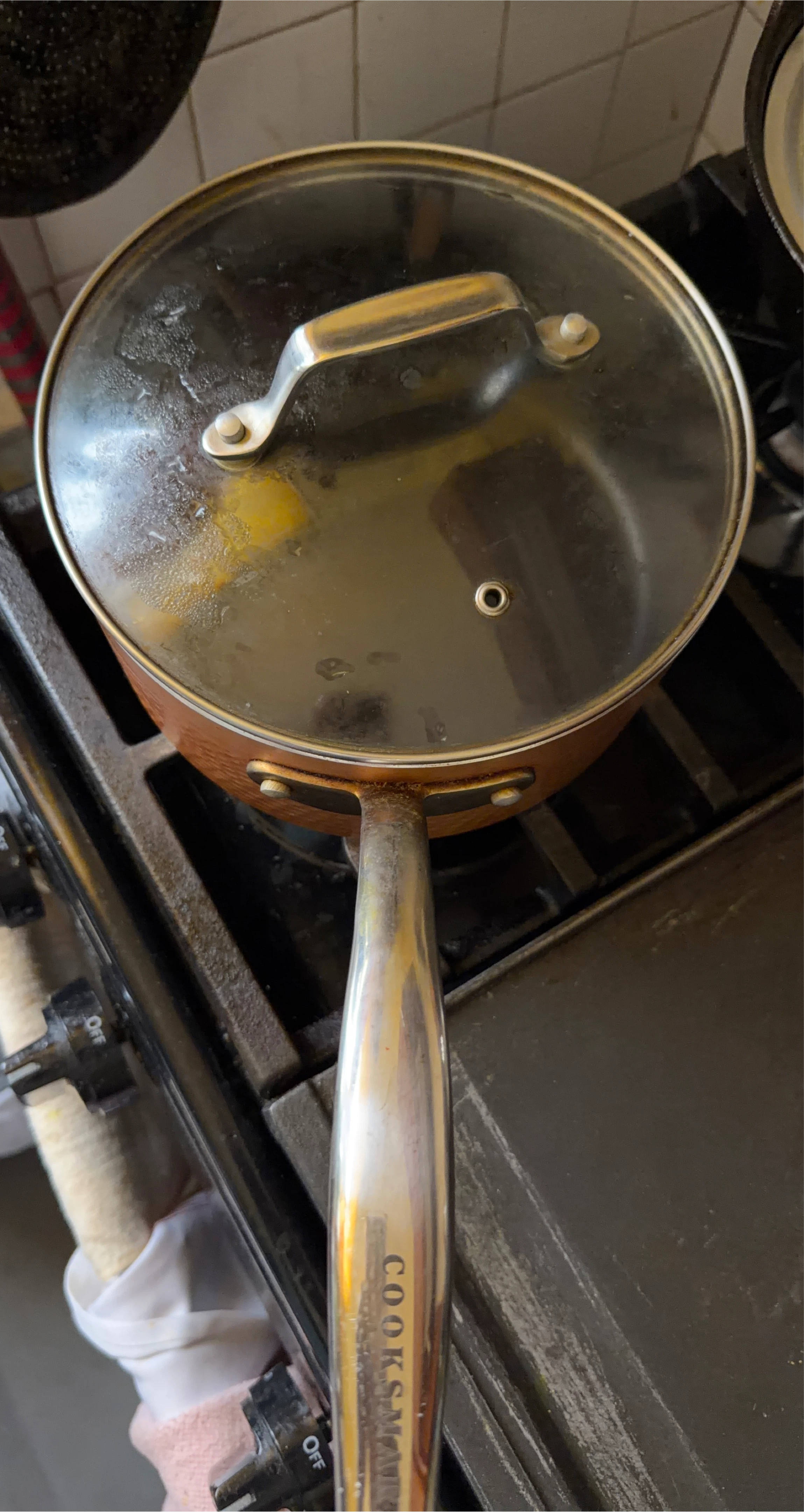 Cooks Essentials Copper Bottom Saucepan with Lid