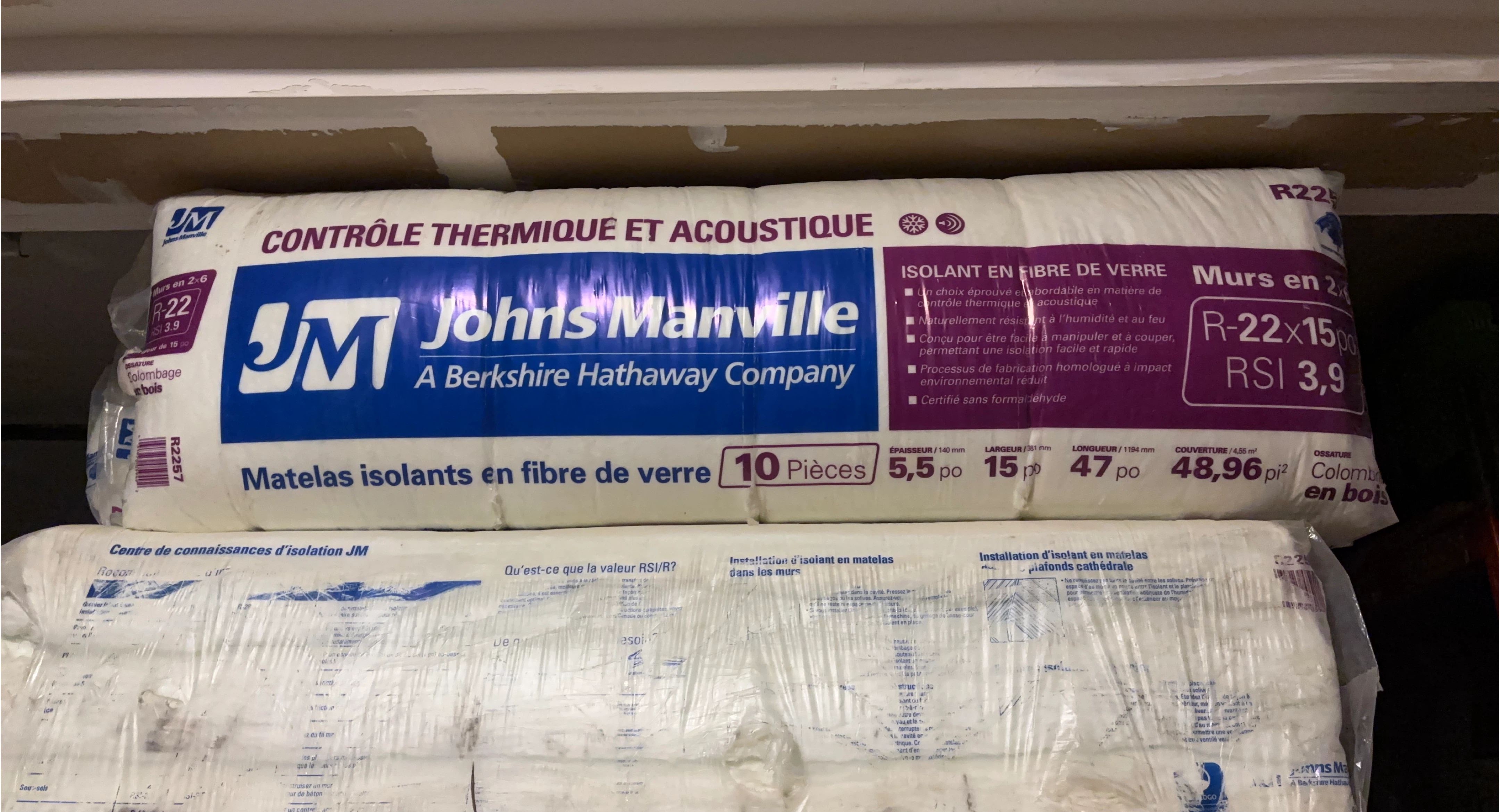 Johns Manville R-22 Insulation (10 Pieces)