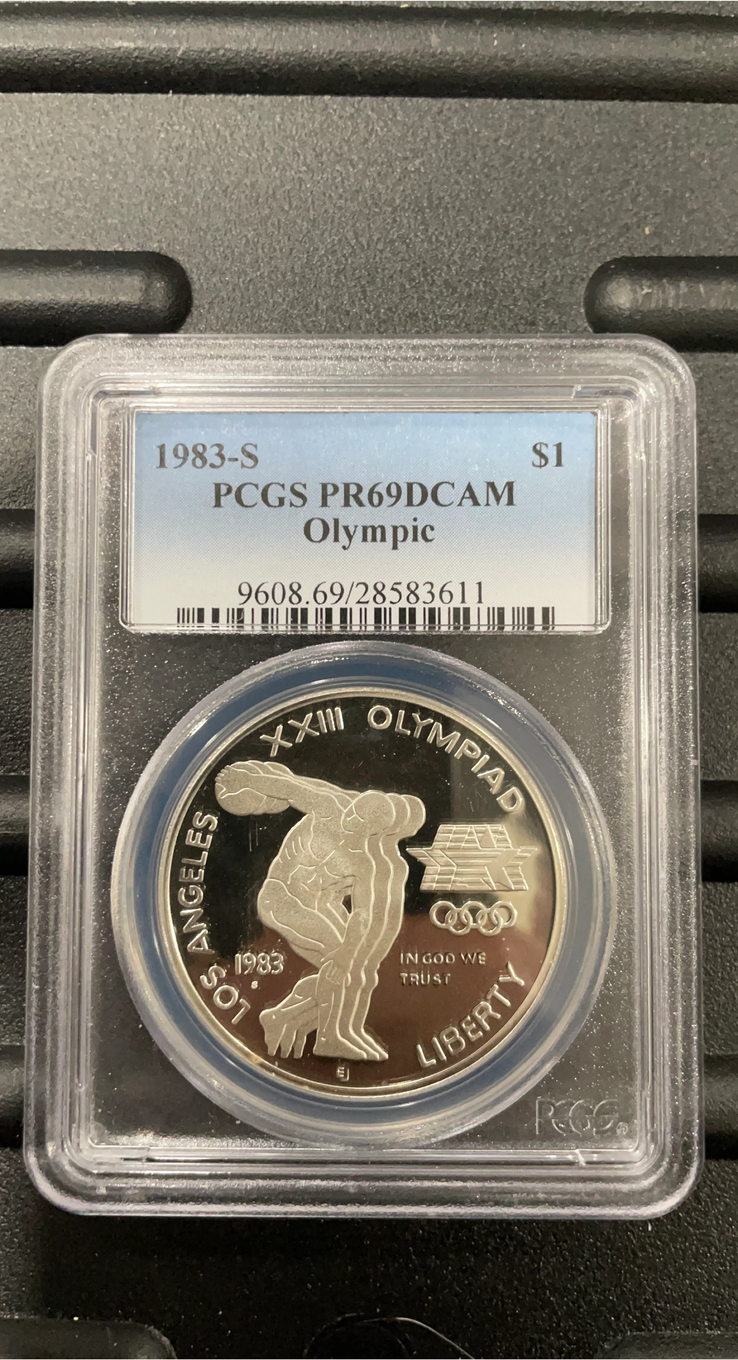 1983-S PCGS PR69DCAM Olympic Silver Dollar