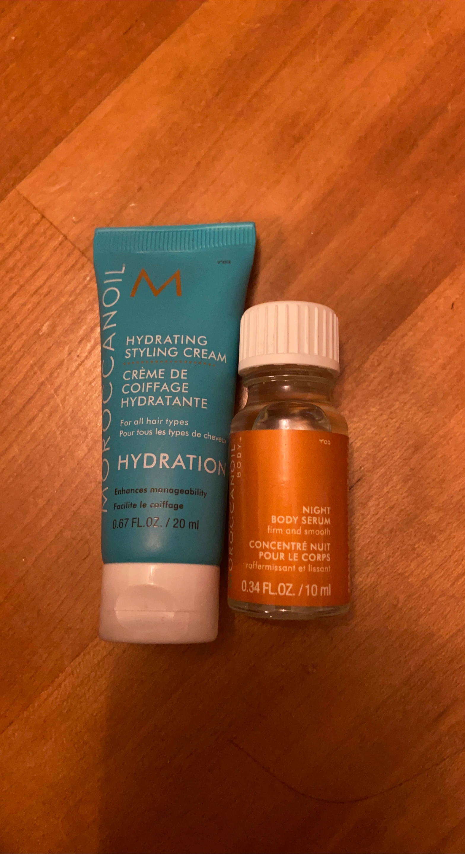 Moroccanoil Hydrating Styling Cream & Night Body Serum