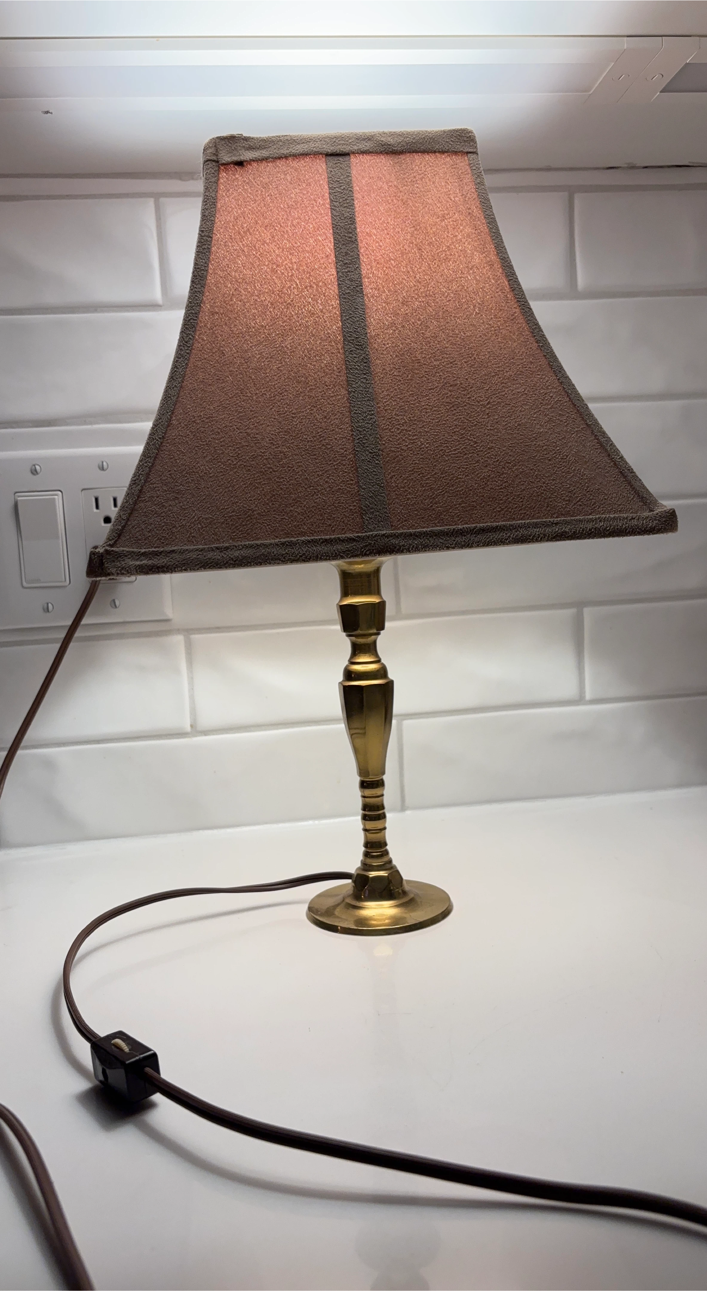 Vintage Brass  Table Lamp