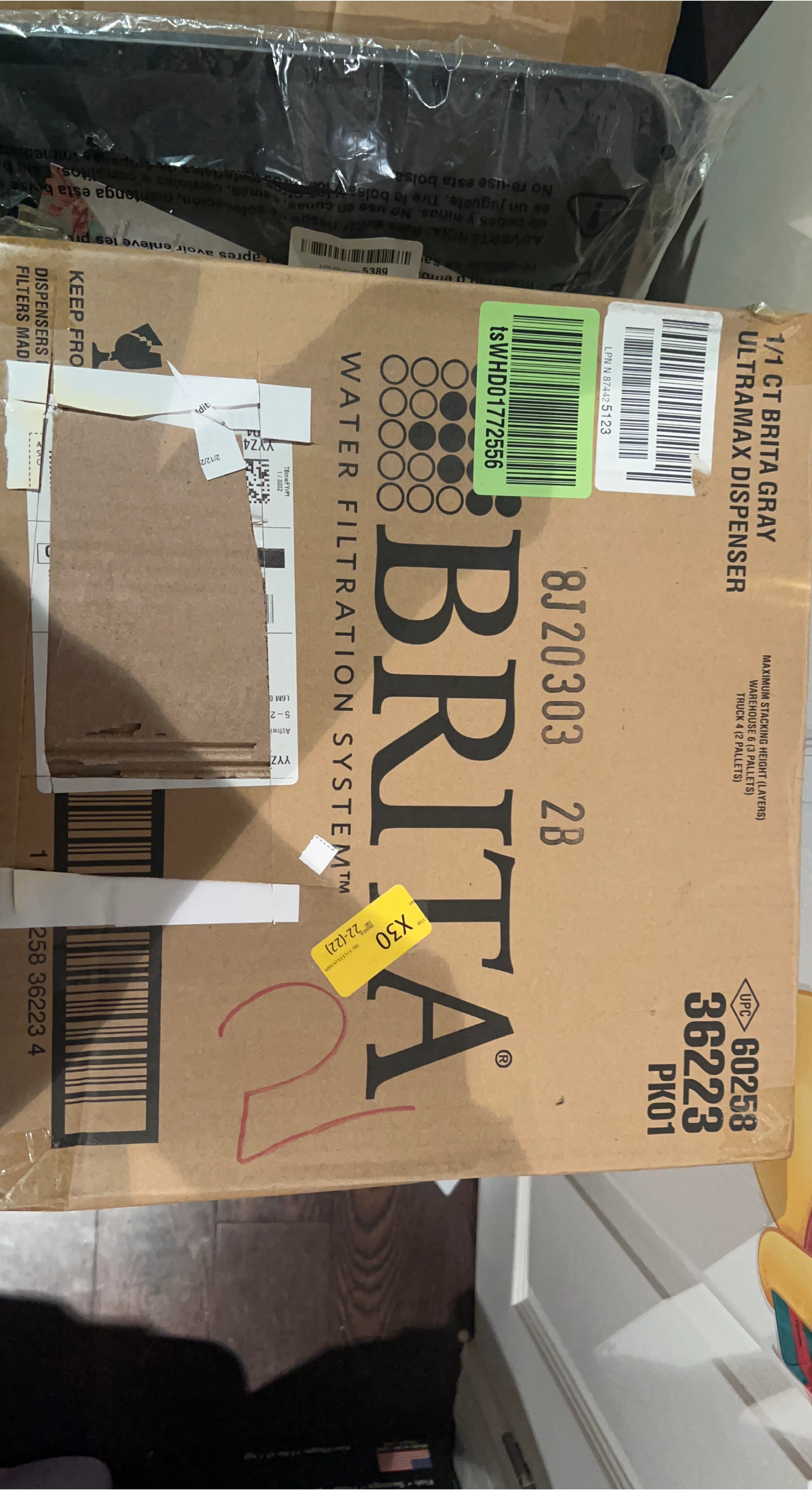 Brita Ultramax Gray Water Filter Dispenser