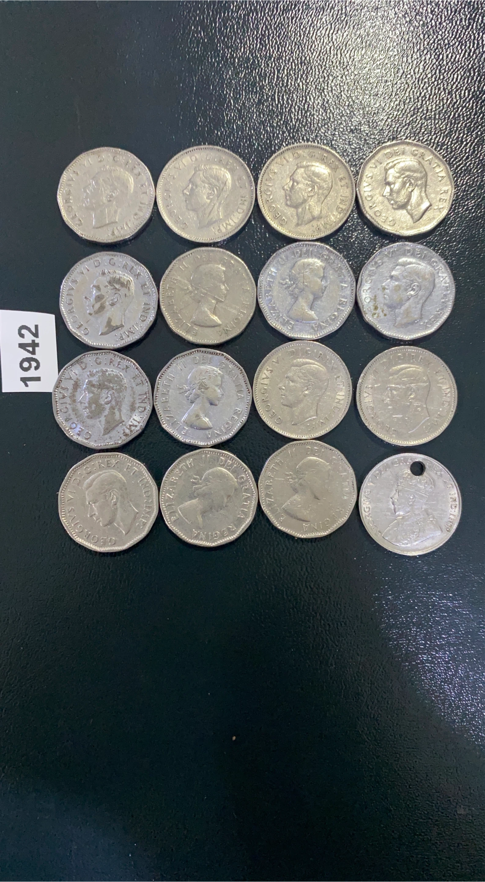 Vintage Canadian Coins - 1942