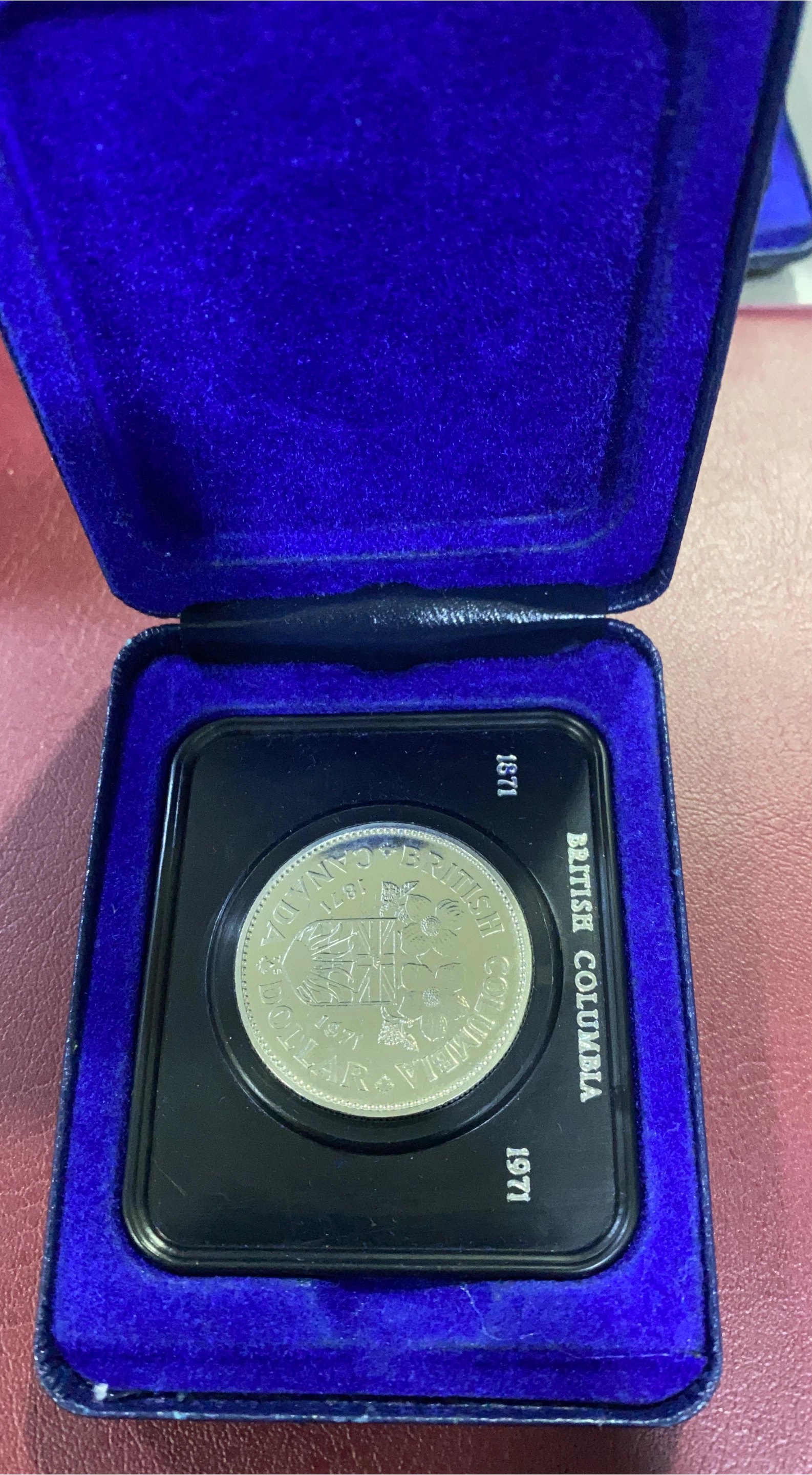 1971 British Columbia Silver Dollar Coin