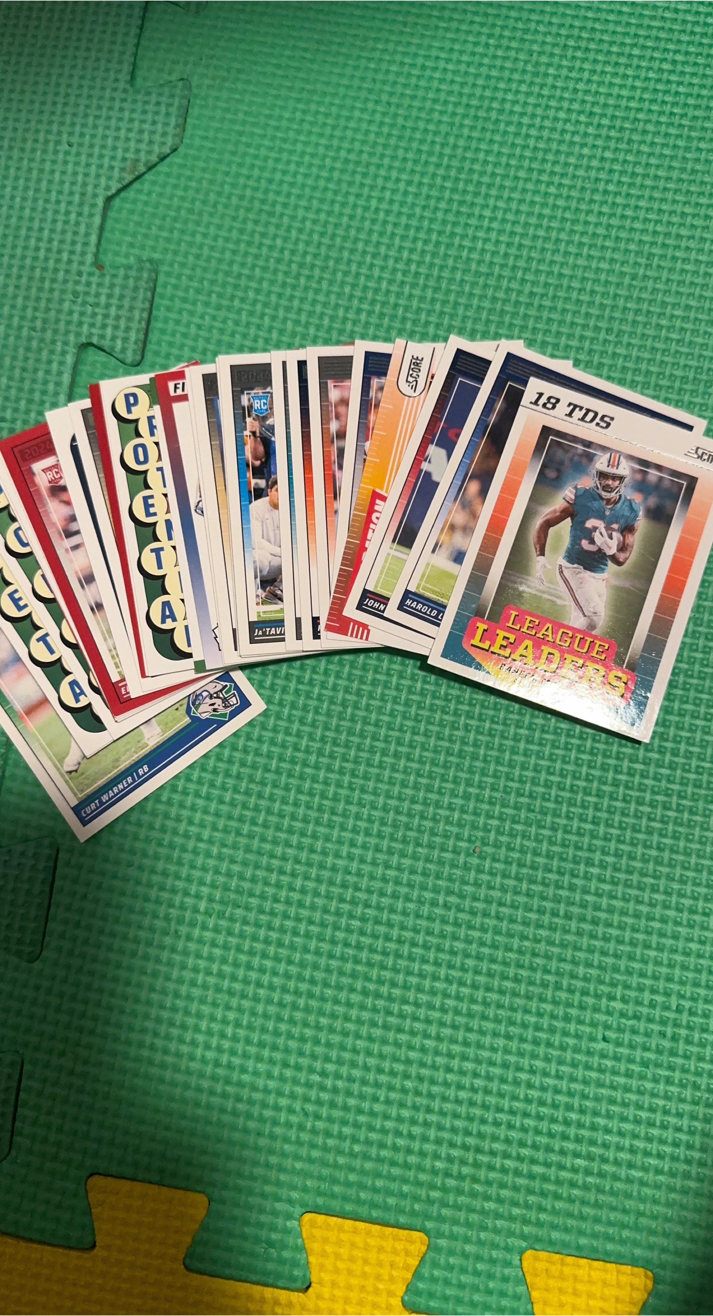 Football Trading Cards - Score, League Leaders