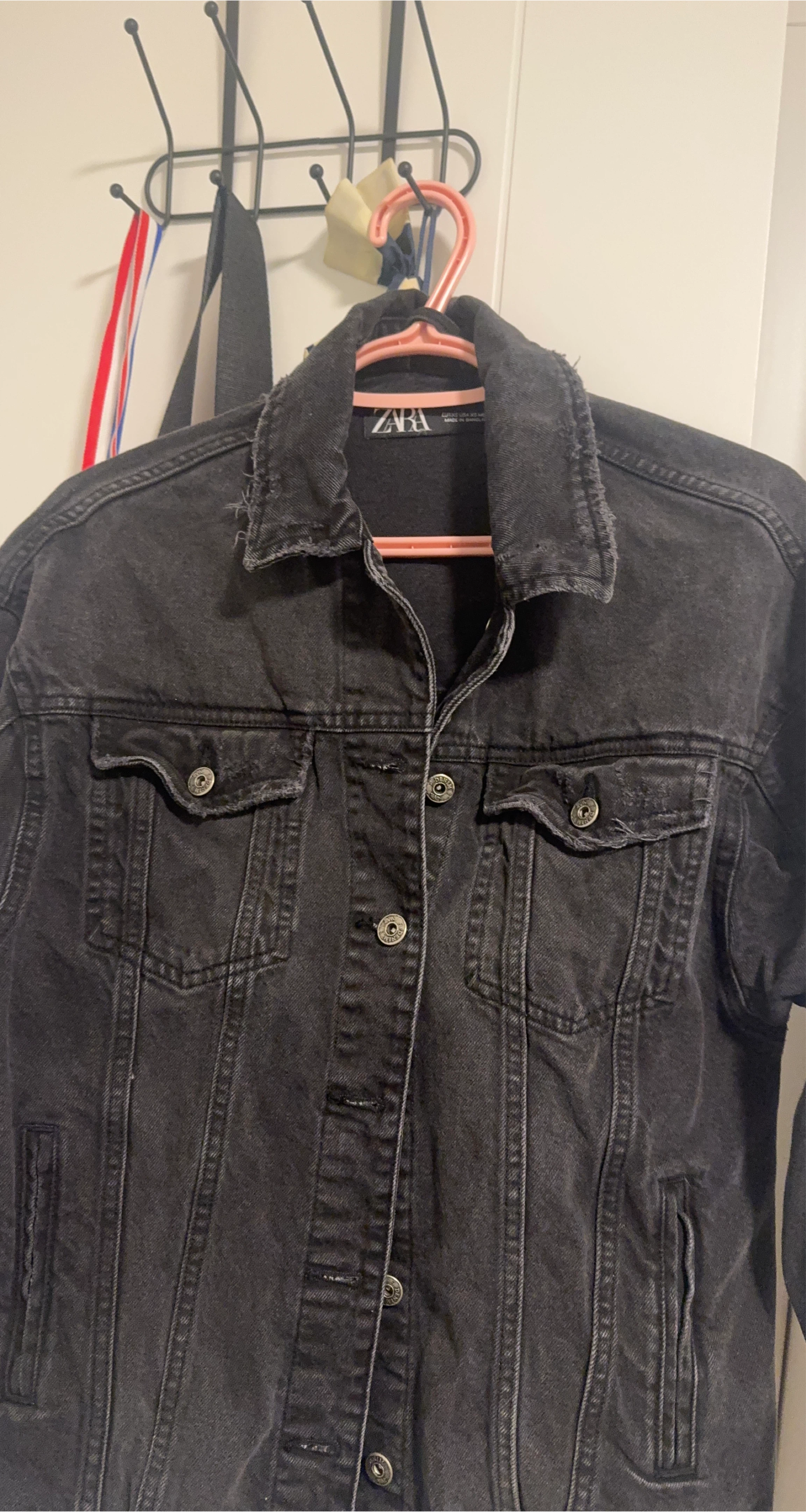 Zara Black Denim Jacket