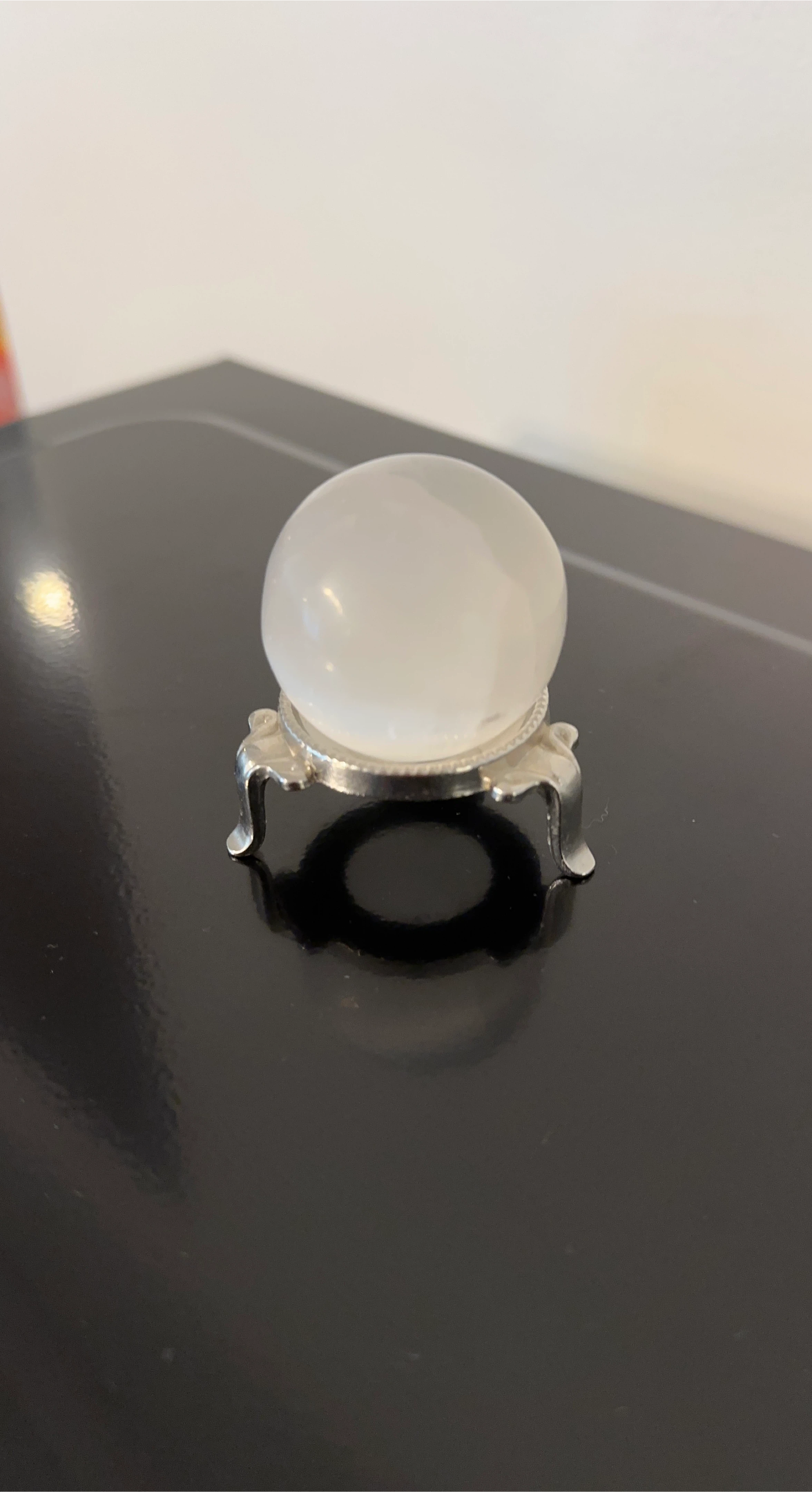 Selenite Crystal Ball with Stand - photo 2