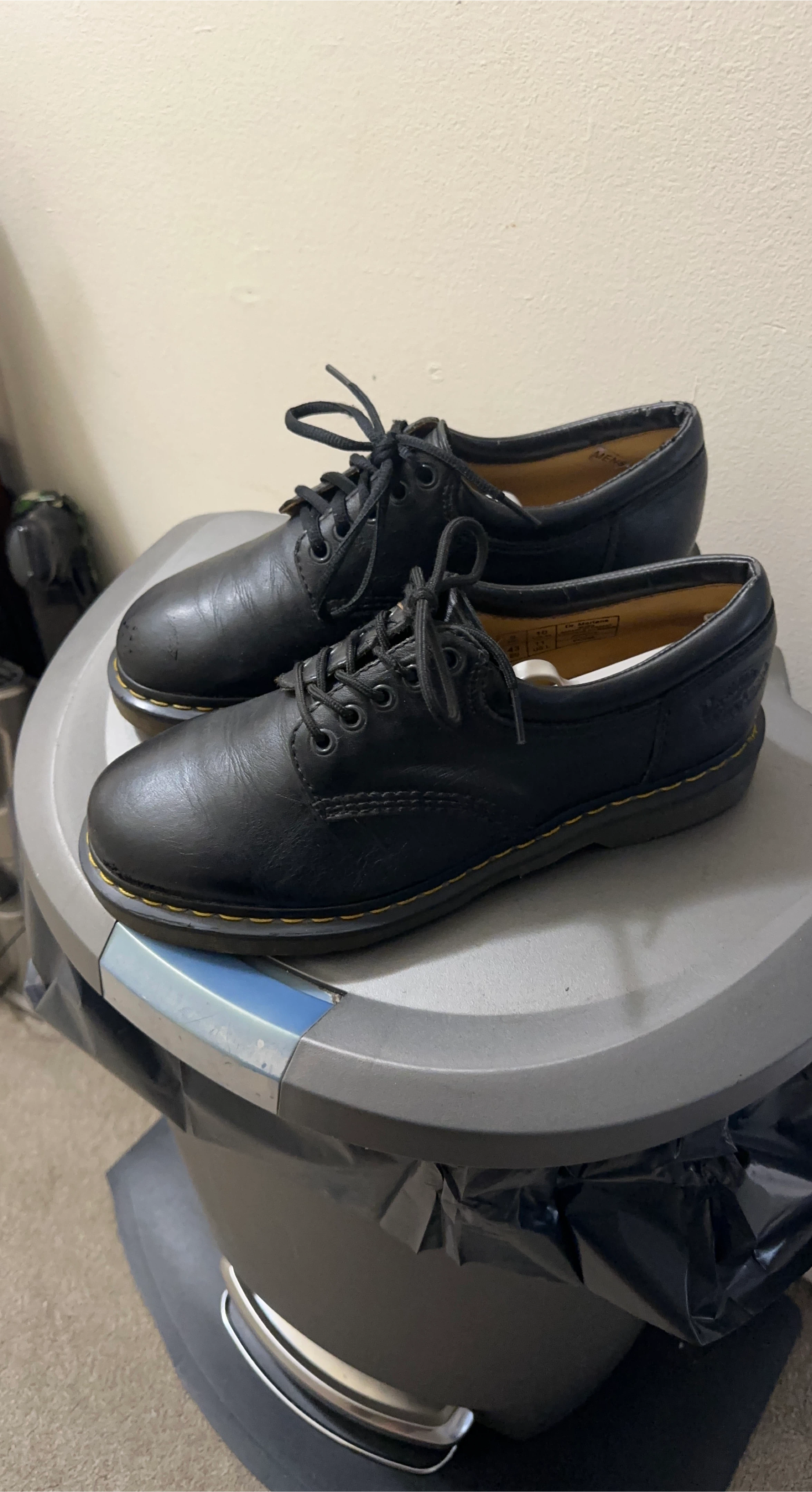 Dr. Martens Black Leather Oxford Shoes