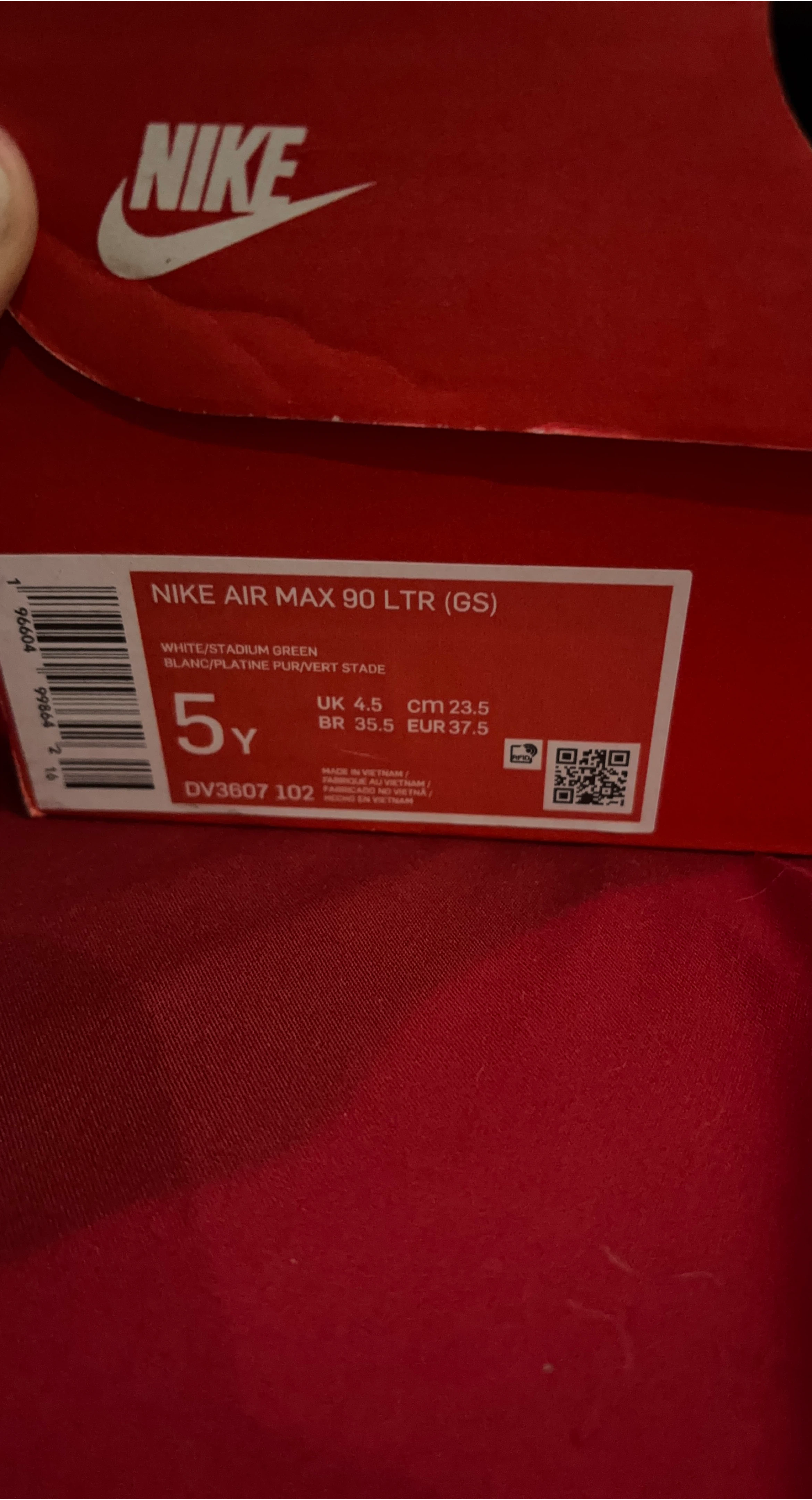 Nike Air Max 90 LTR (GS) Size 5Y