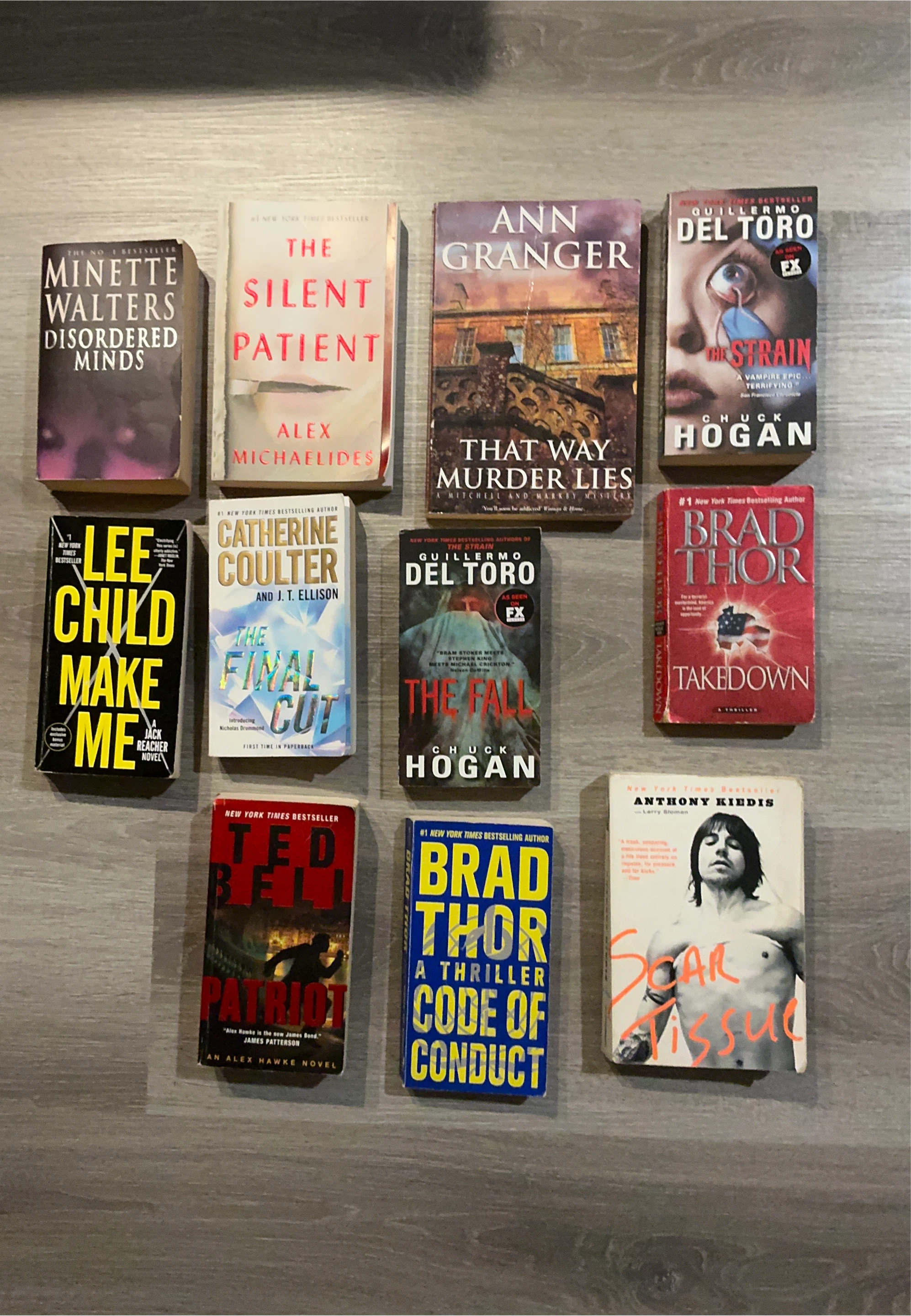 Assorted Thriller and Mystery Books
