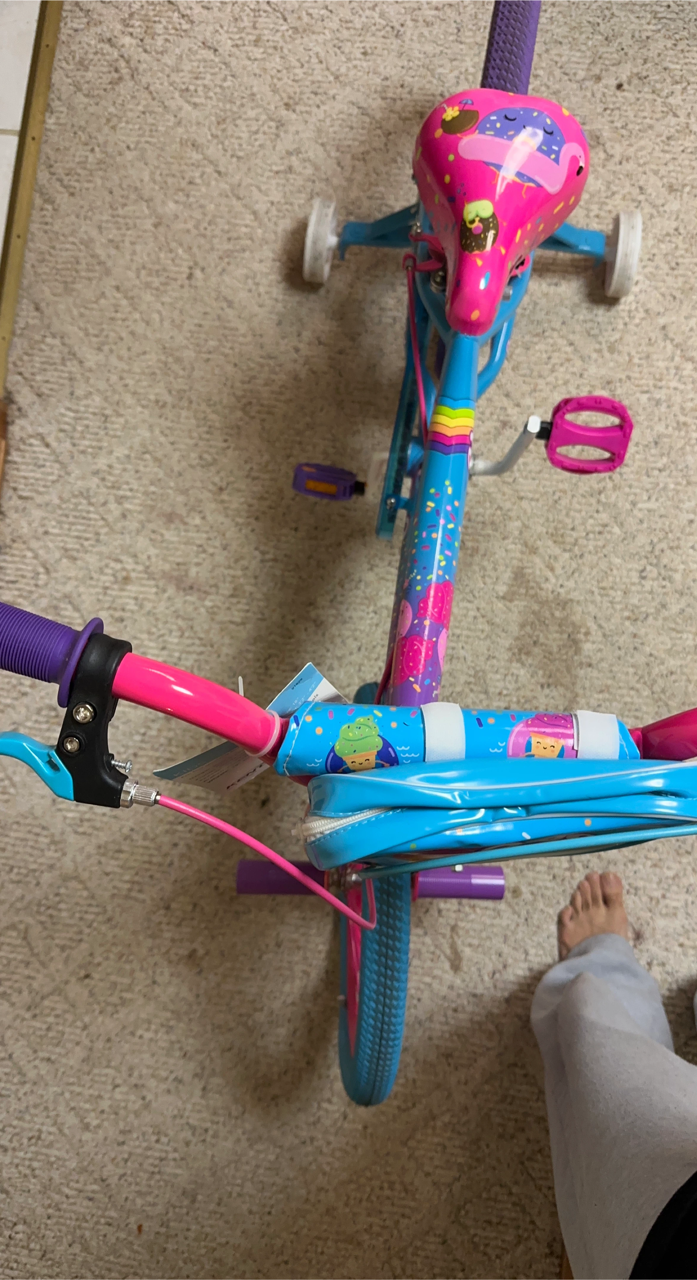 Girl's Bike - Blue, Pink, & Purple