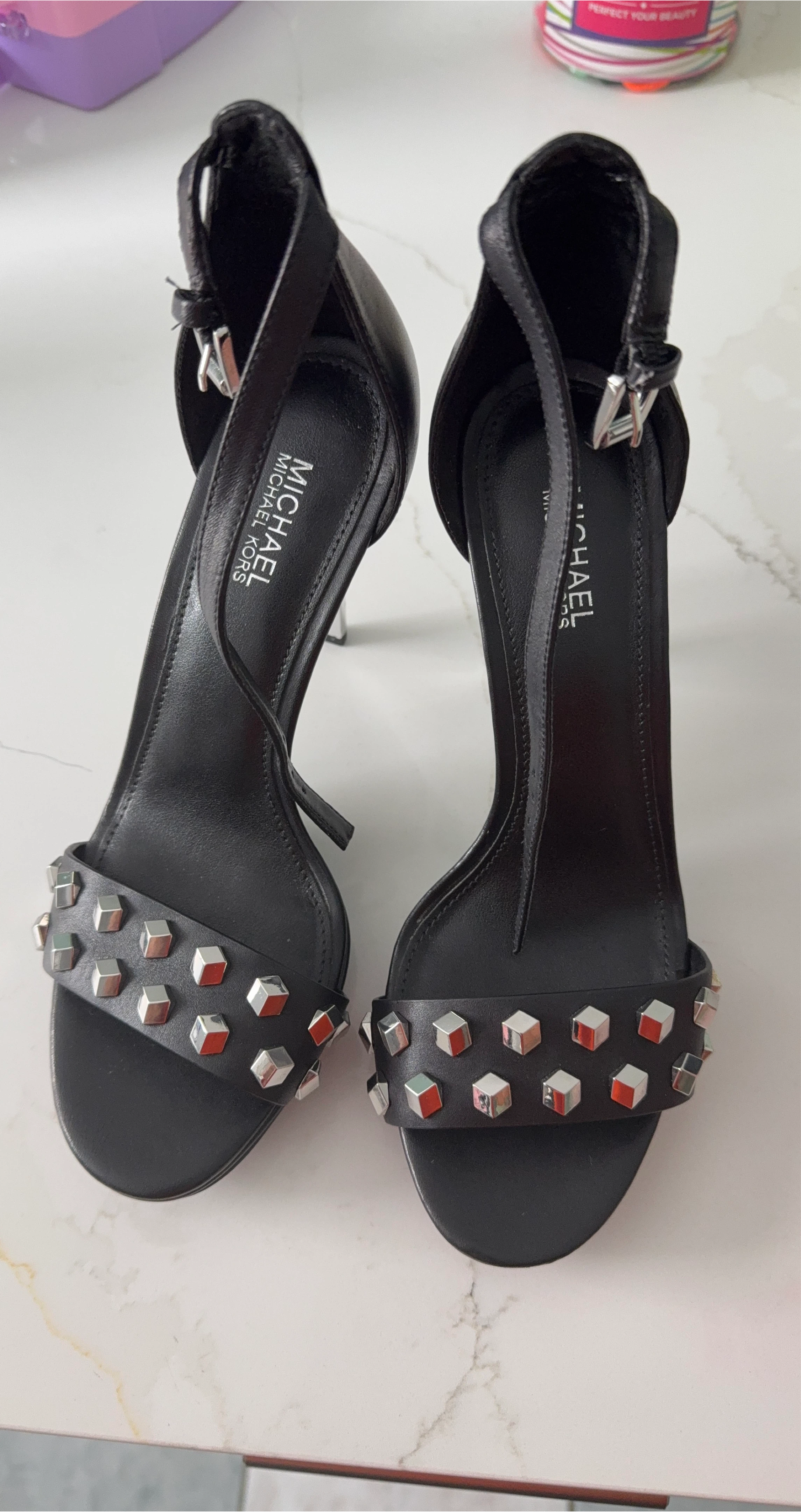 Michael Kors Black Studded Heels