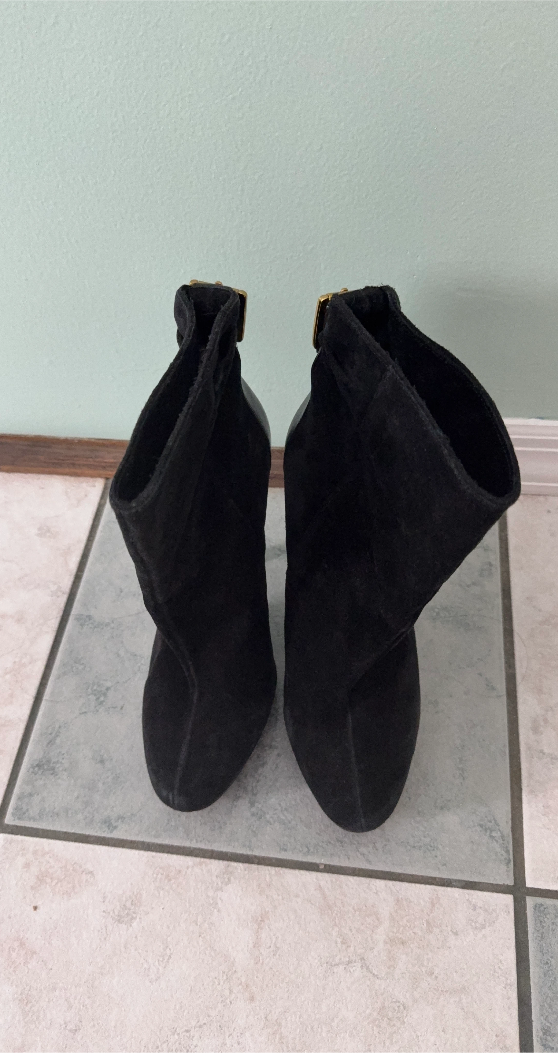 Black Suede Ankle Boots