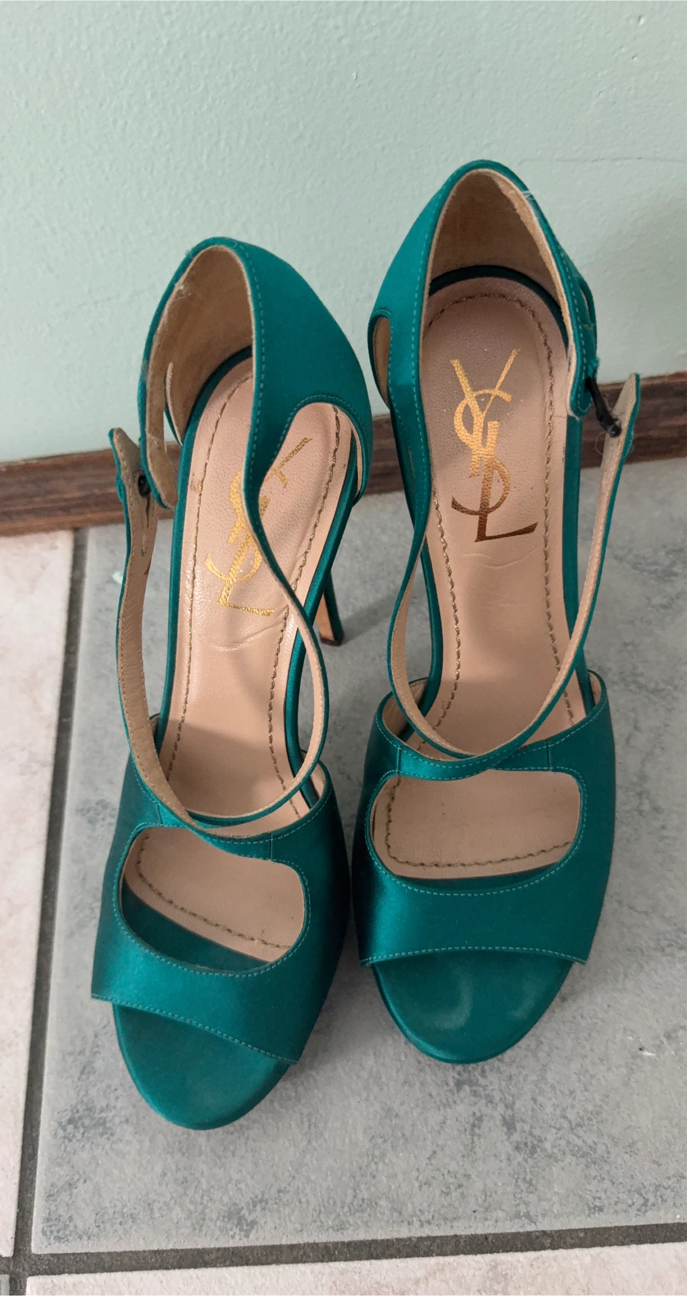 Yves Saint Laurent (YSL) Green Heels