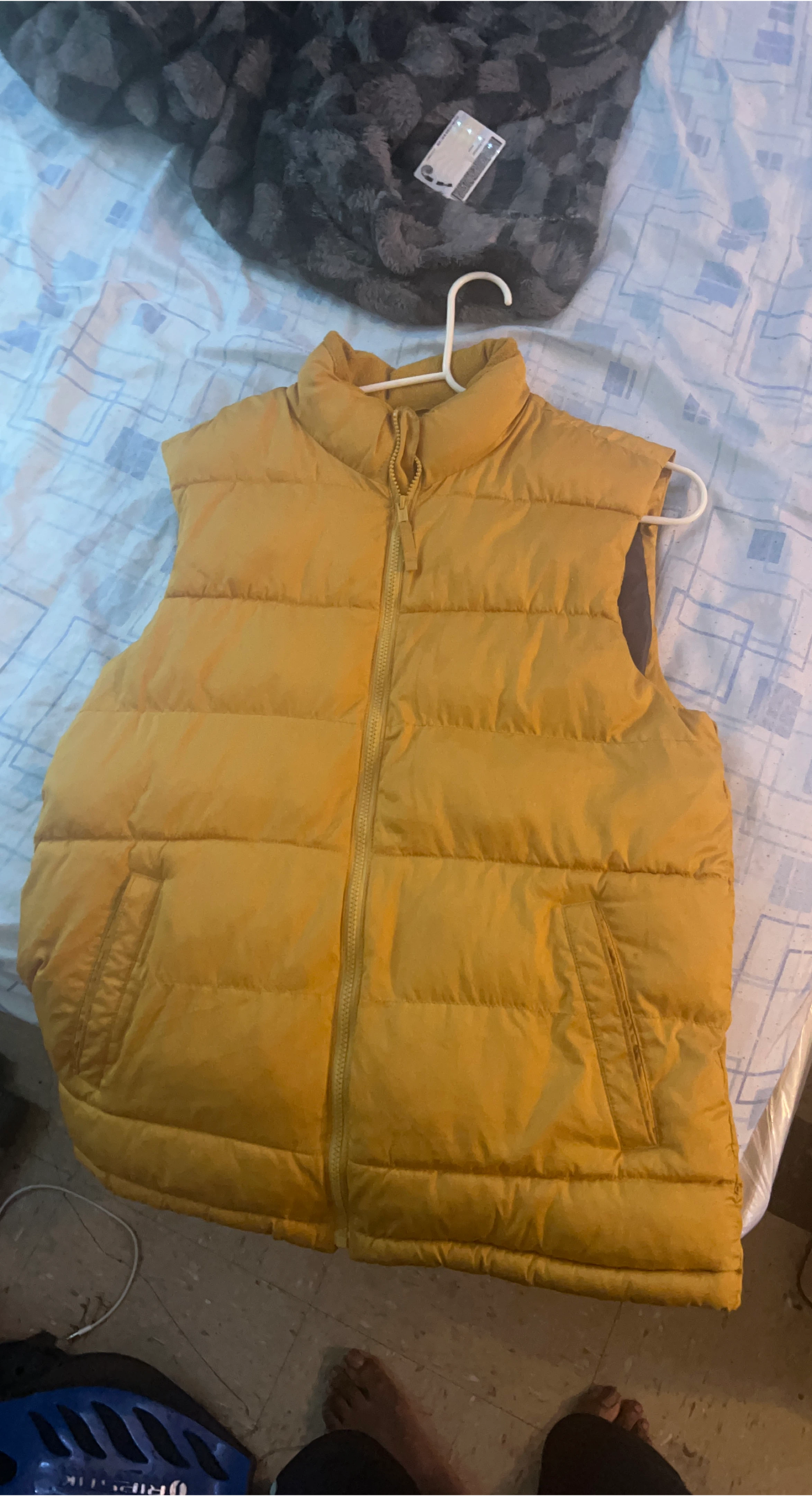 Yellow Puffer Vest