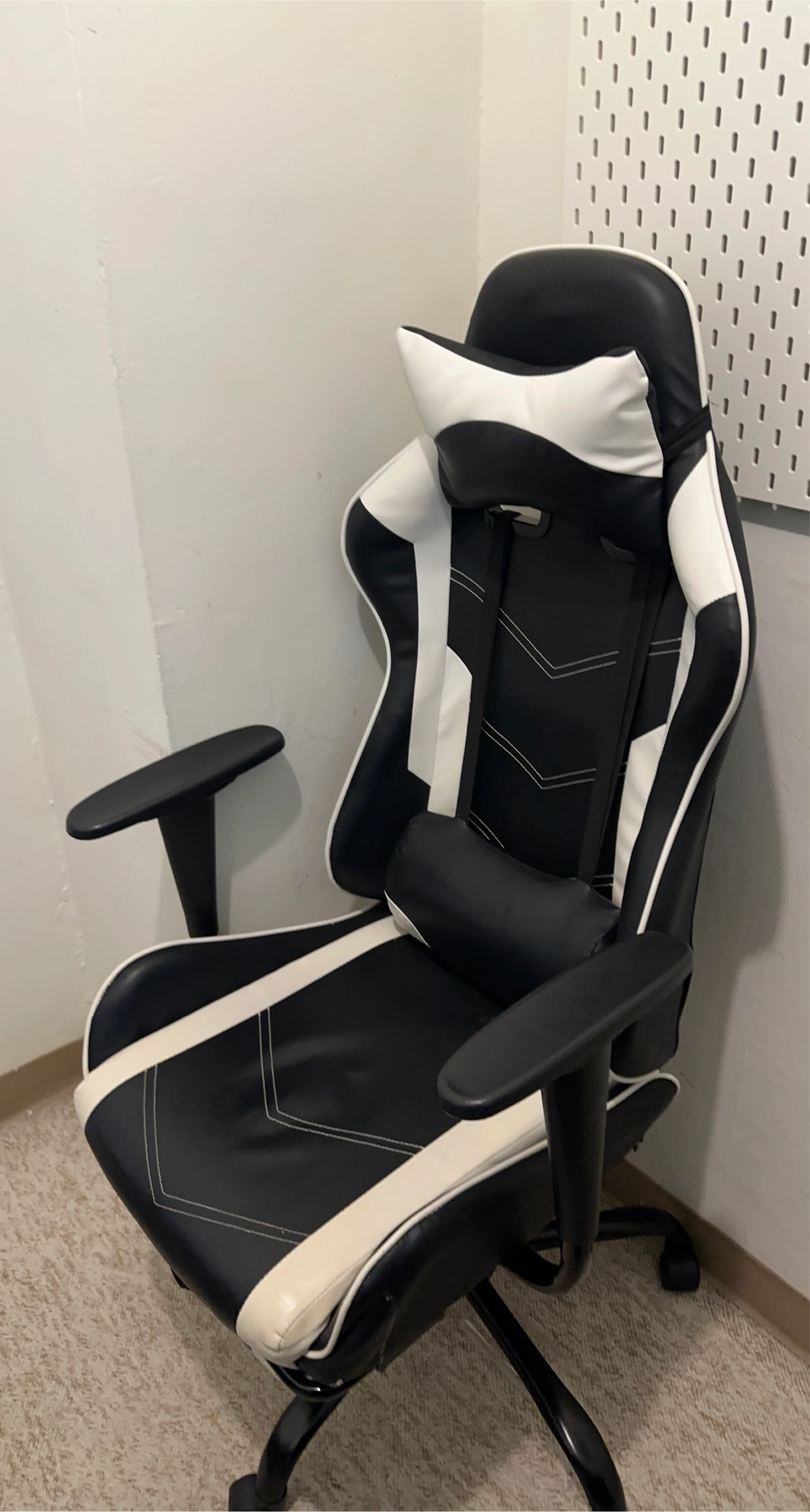 Black and White Gaming Chair