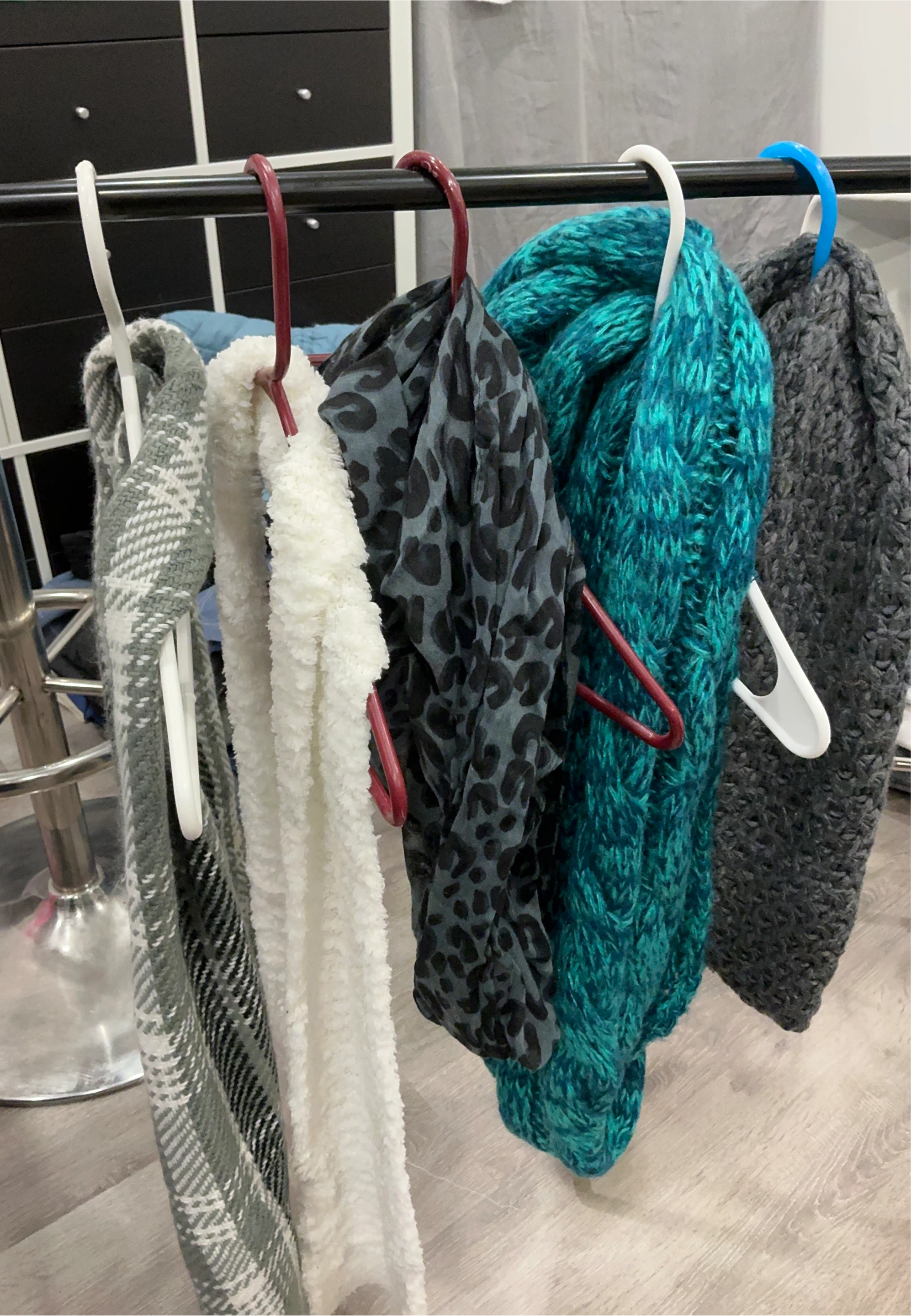 Assorted Scarves - Grey, Teal, White, Animal Print