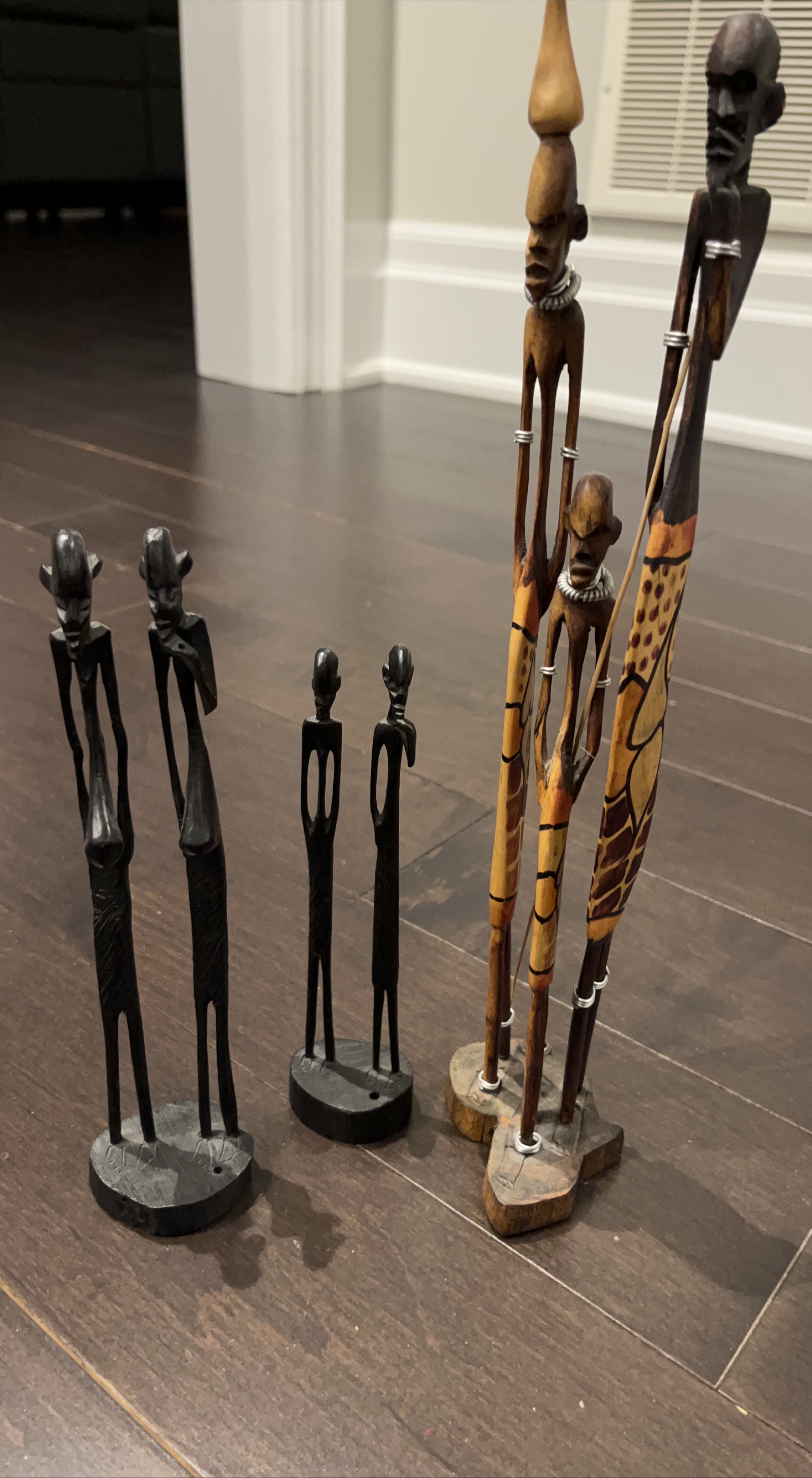 African Wood Carved Figurines