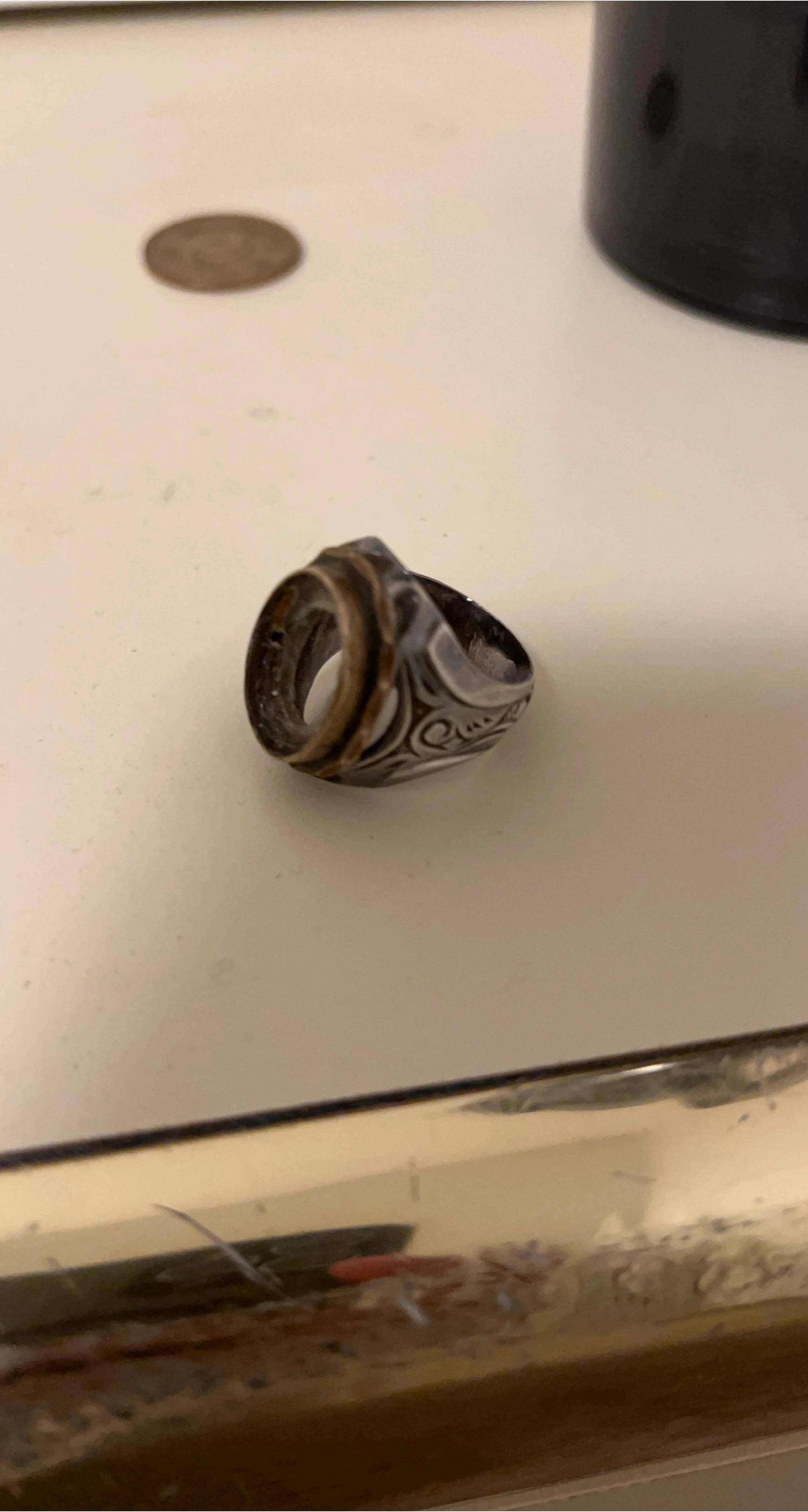 Silver and Gold Ring