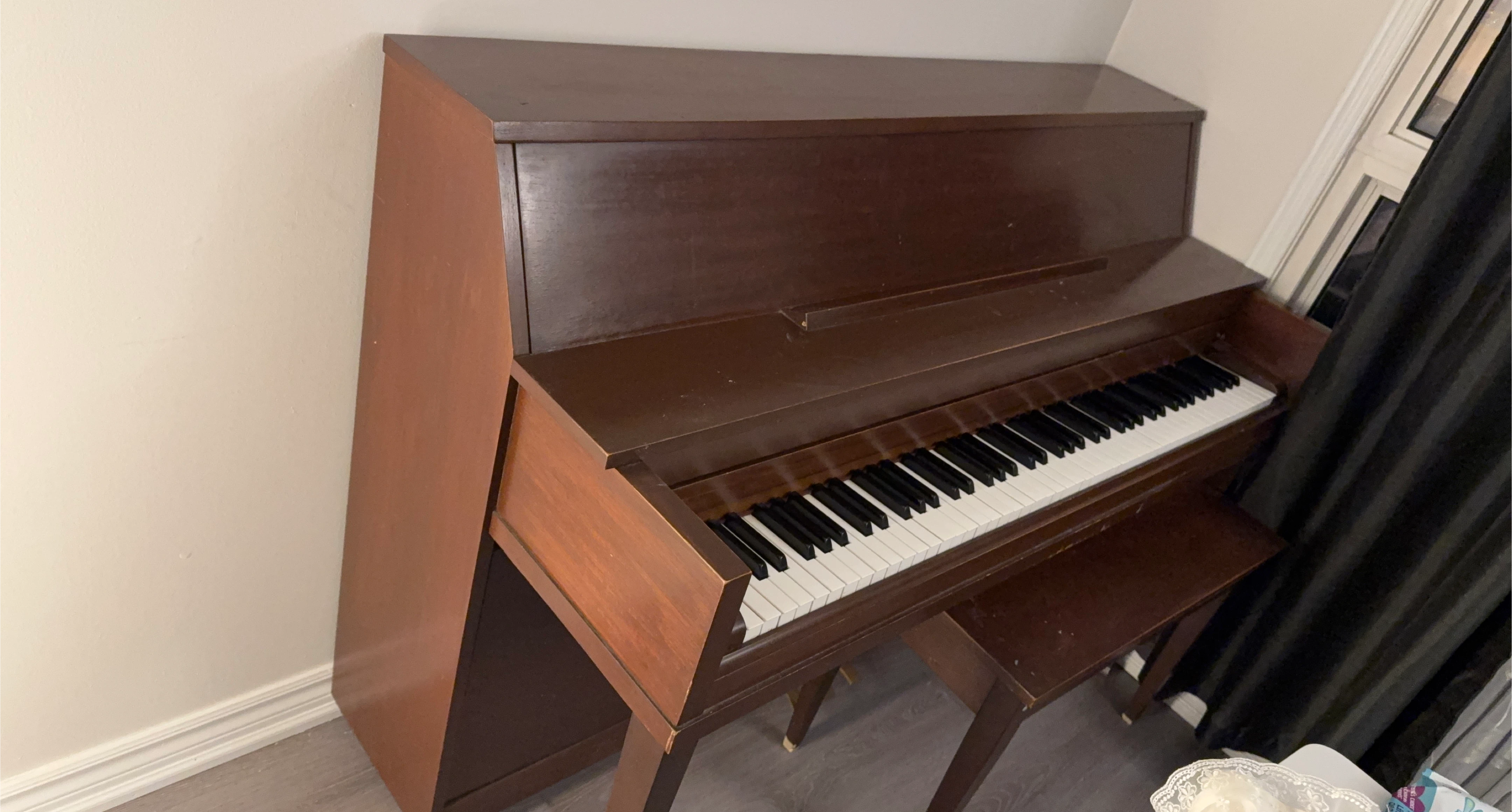Upright Piano with Bench