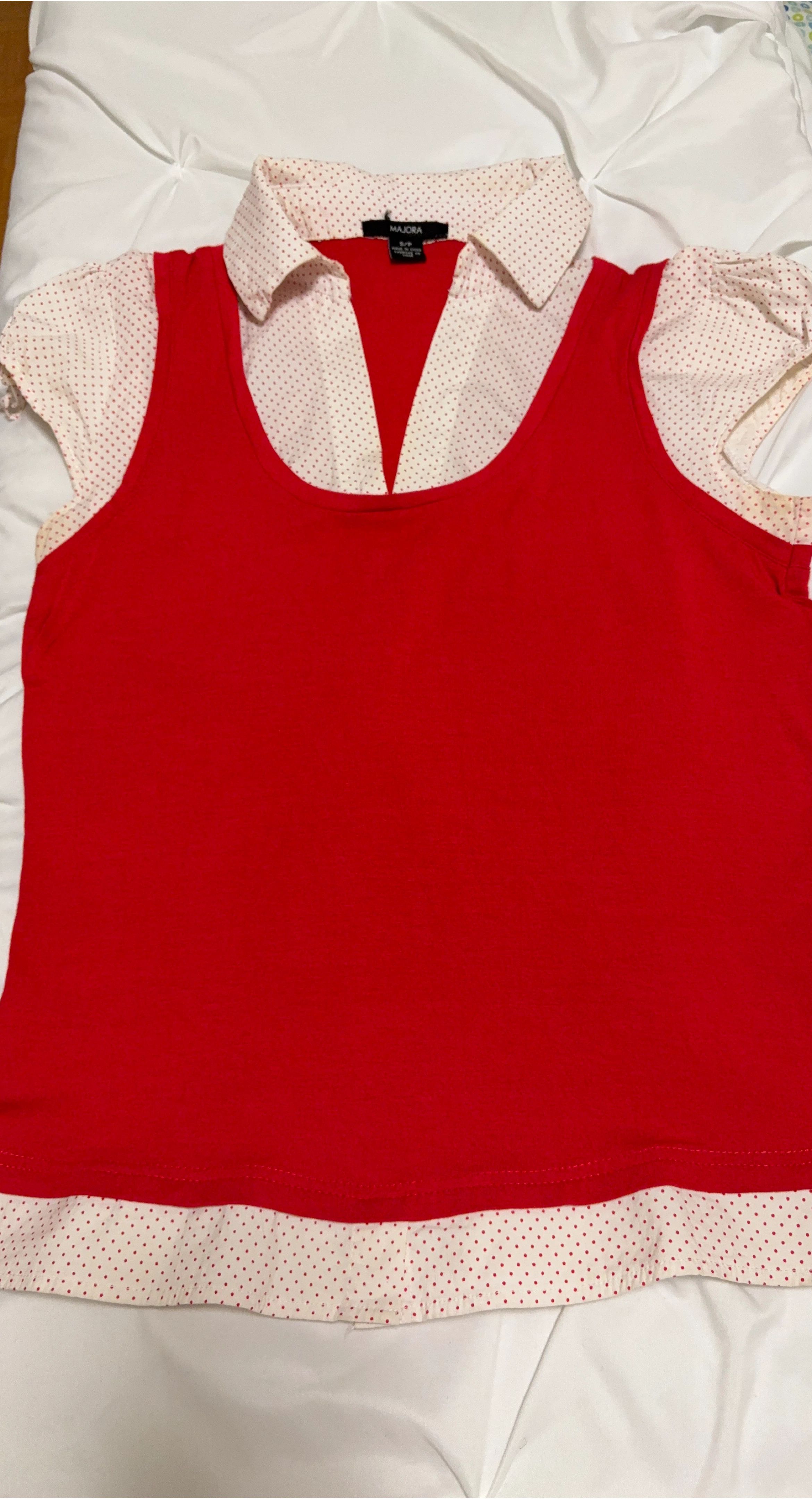 Majora Red Sleeveless Top Size S/P