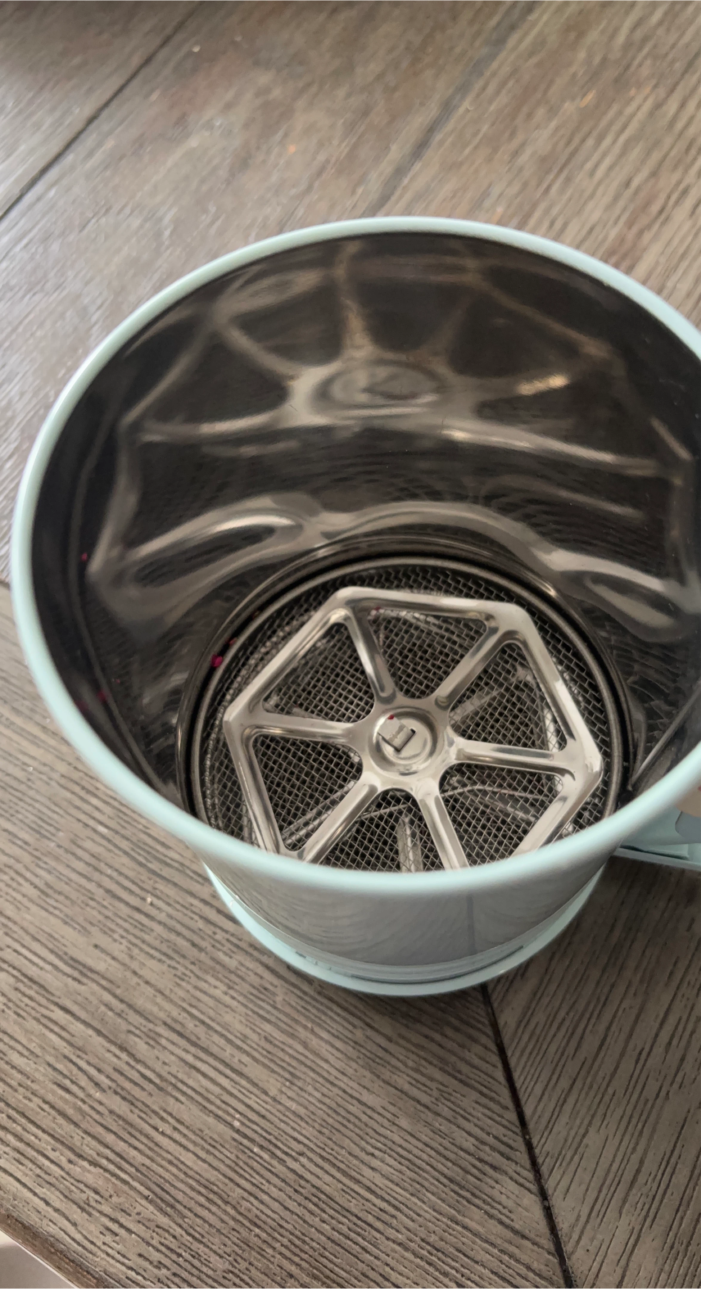 Light Blue Flour Sifter