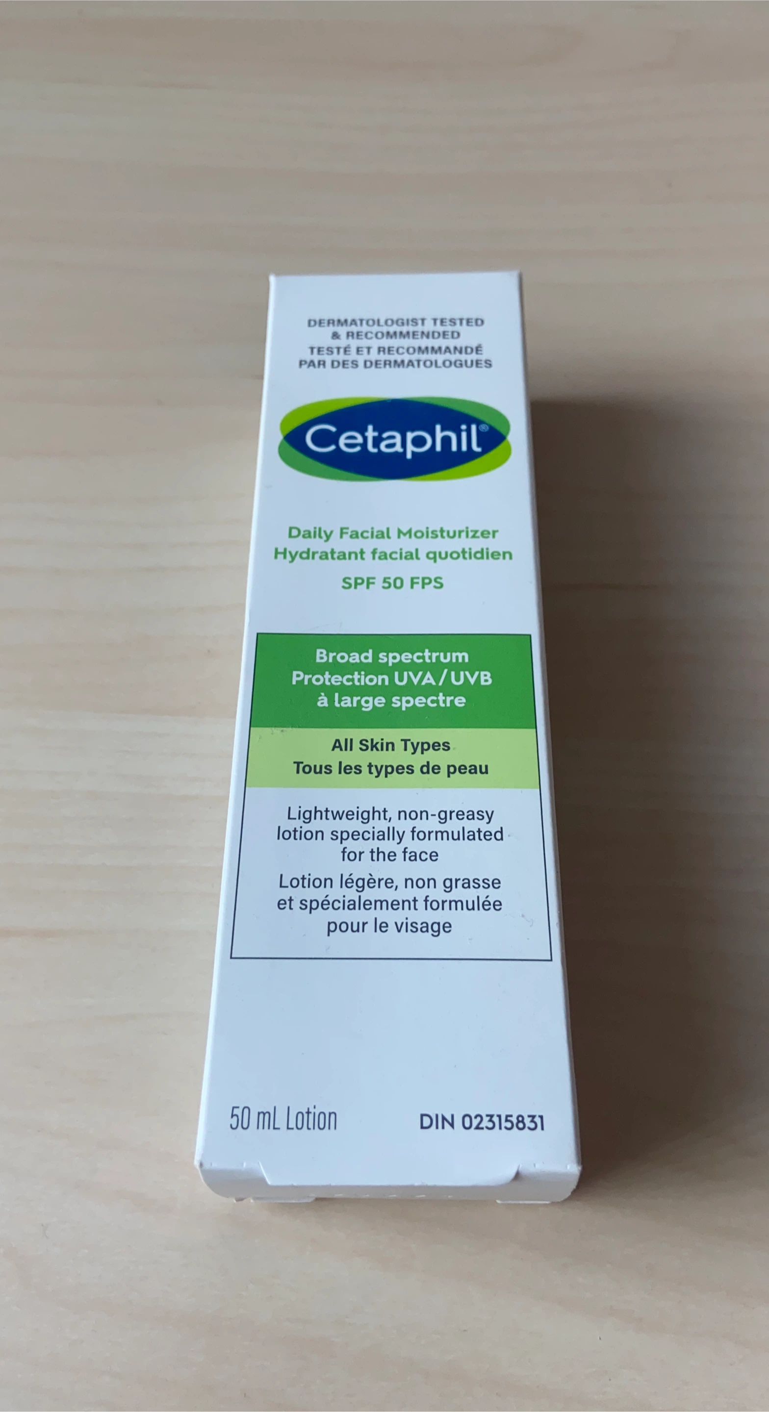 Cetaphil Daily Facial Moisturizer SPF 50