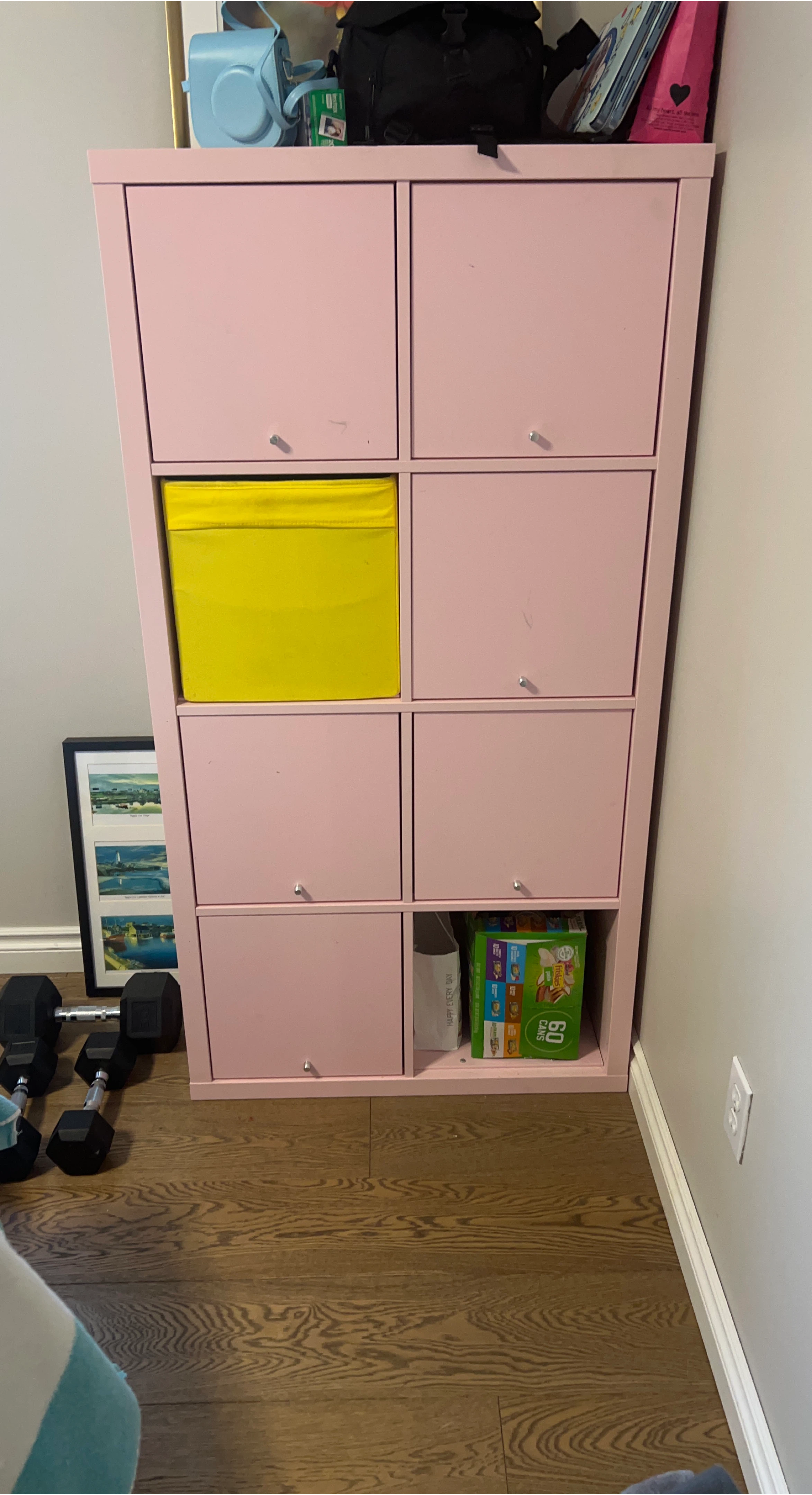Pink Storage Cube Organizer