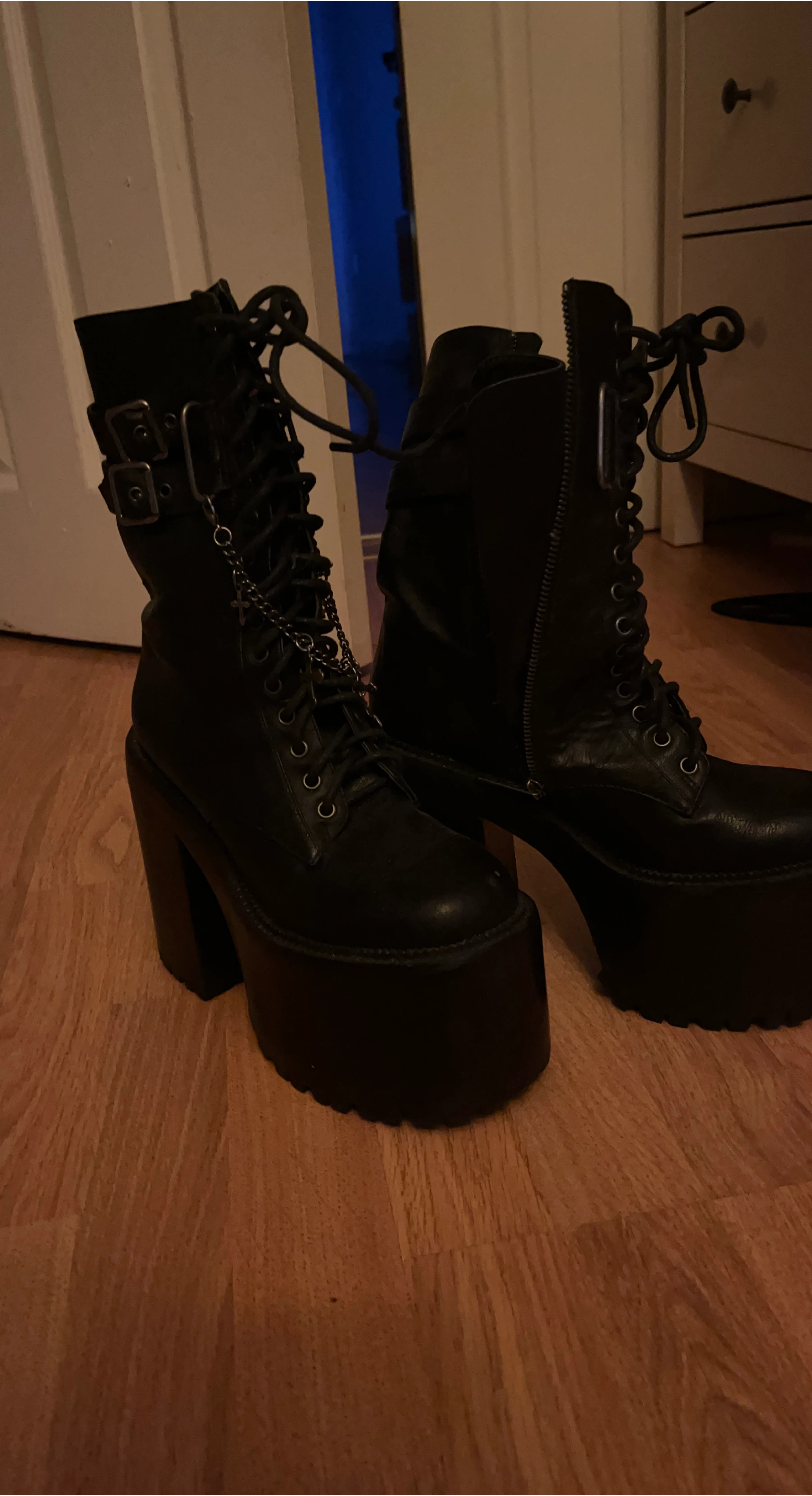 Demonia Black Platform Boots