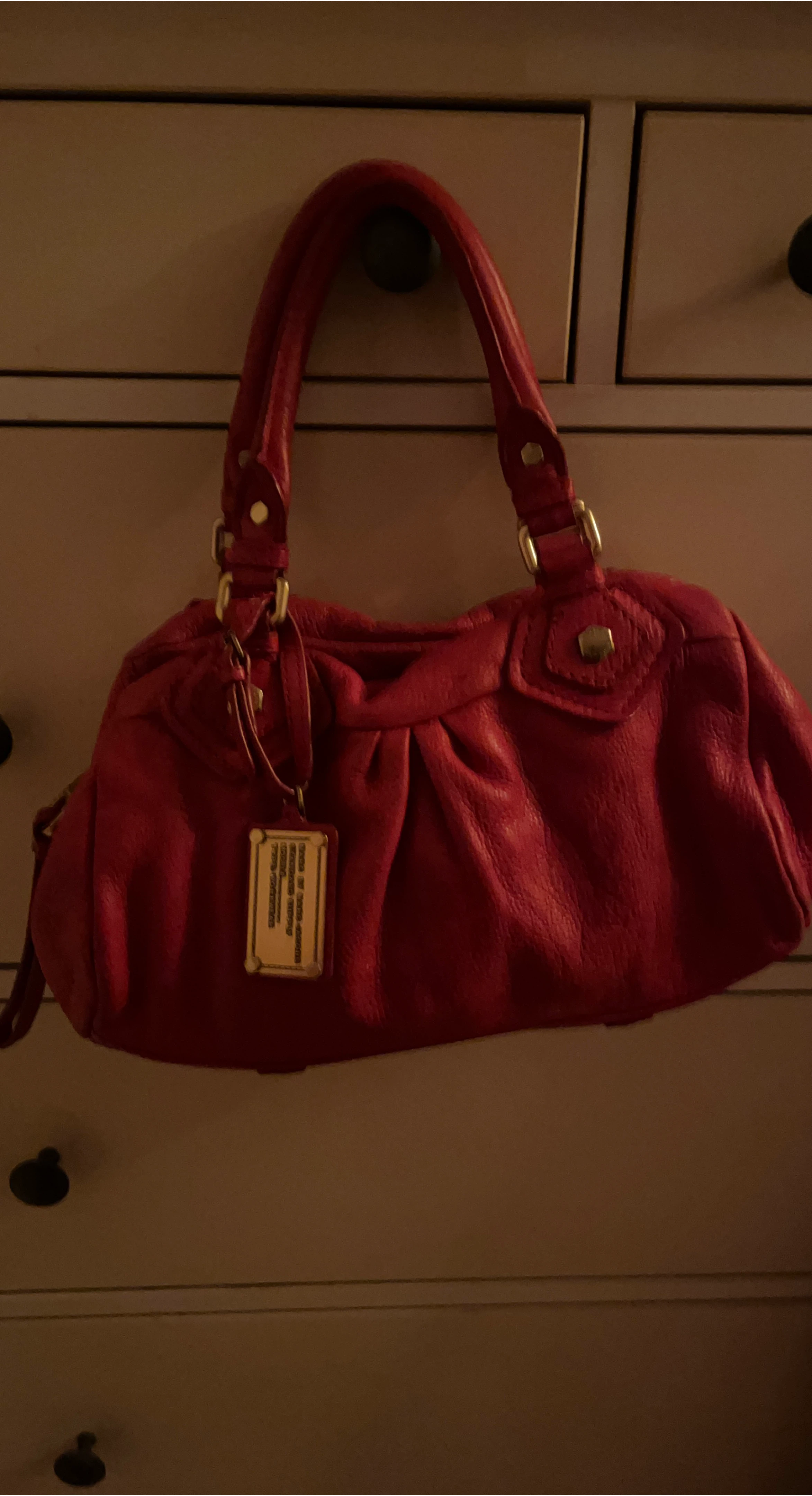 Marc Jacobs Red Leather Satchel