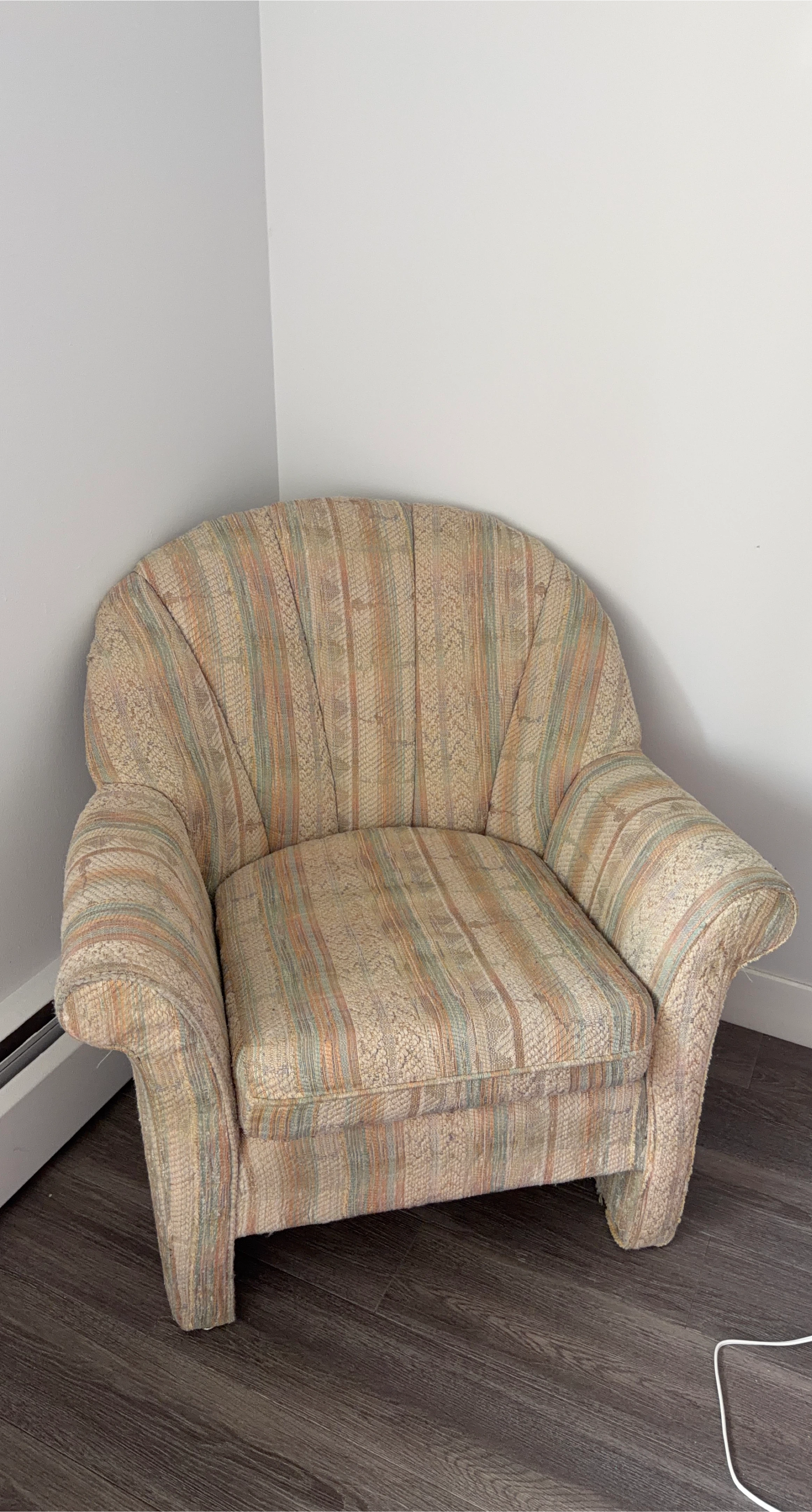Striped Armchair - Cozy & Comfy