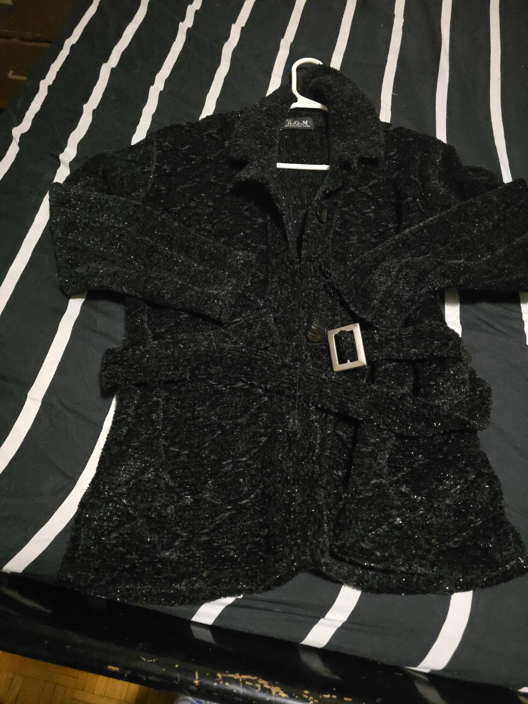 B.G.M. Black Belted Coat