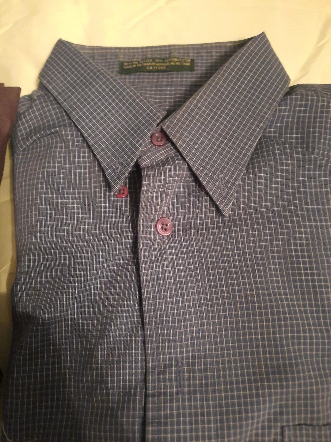 Men's Dress Shirt - Blue Plaid