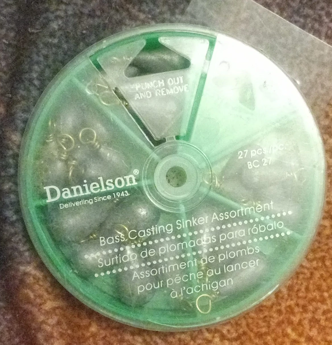 Danielson Bass Casting Sinker Assortment - 27 pcs