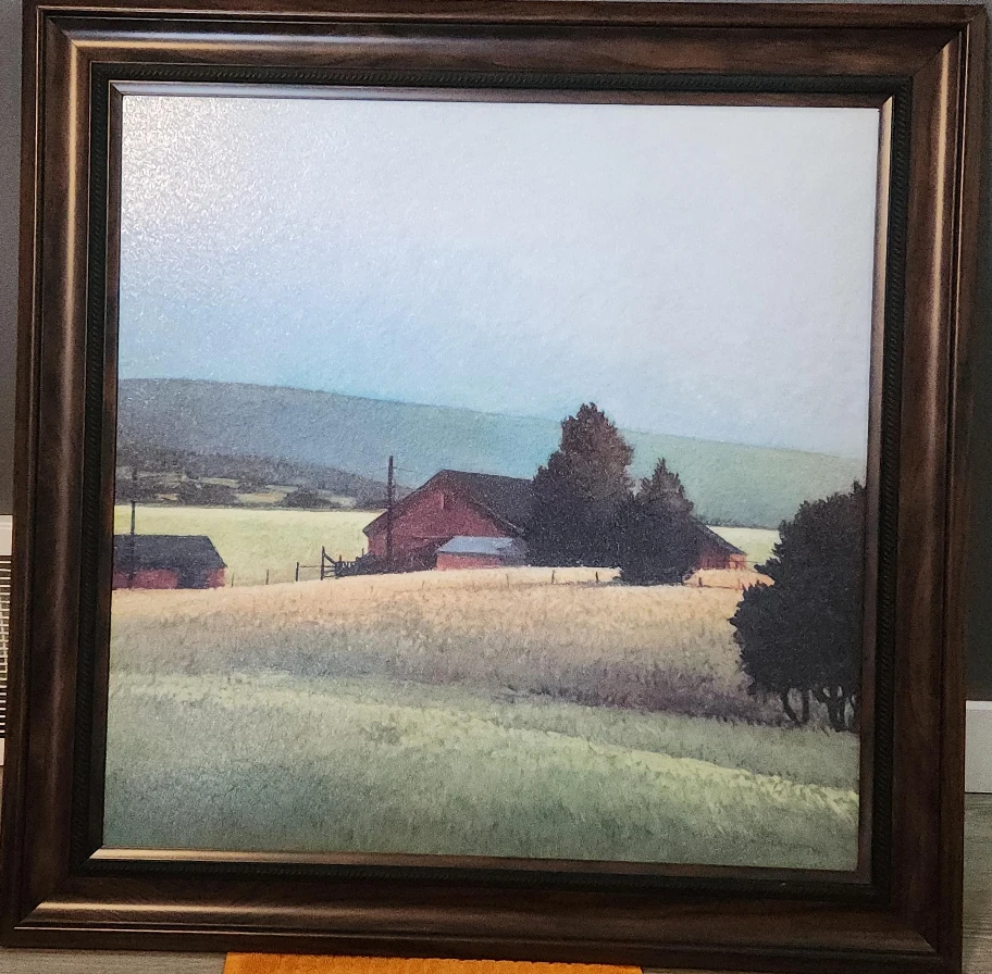 Rural Barn Lanscape Picture 2 feet × 2 feet