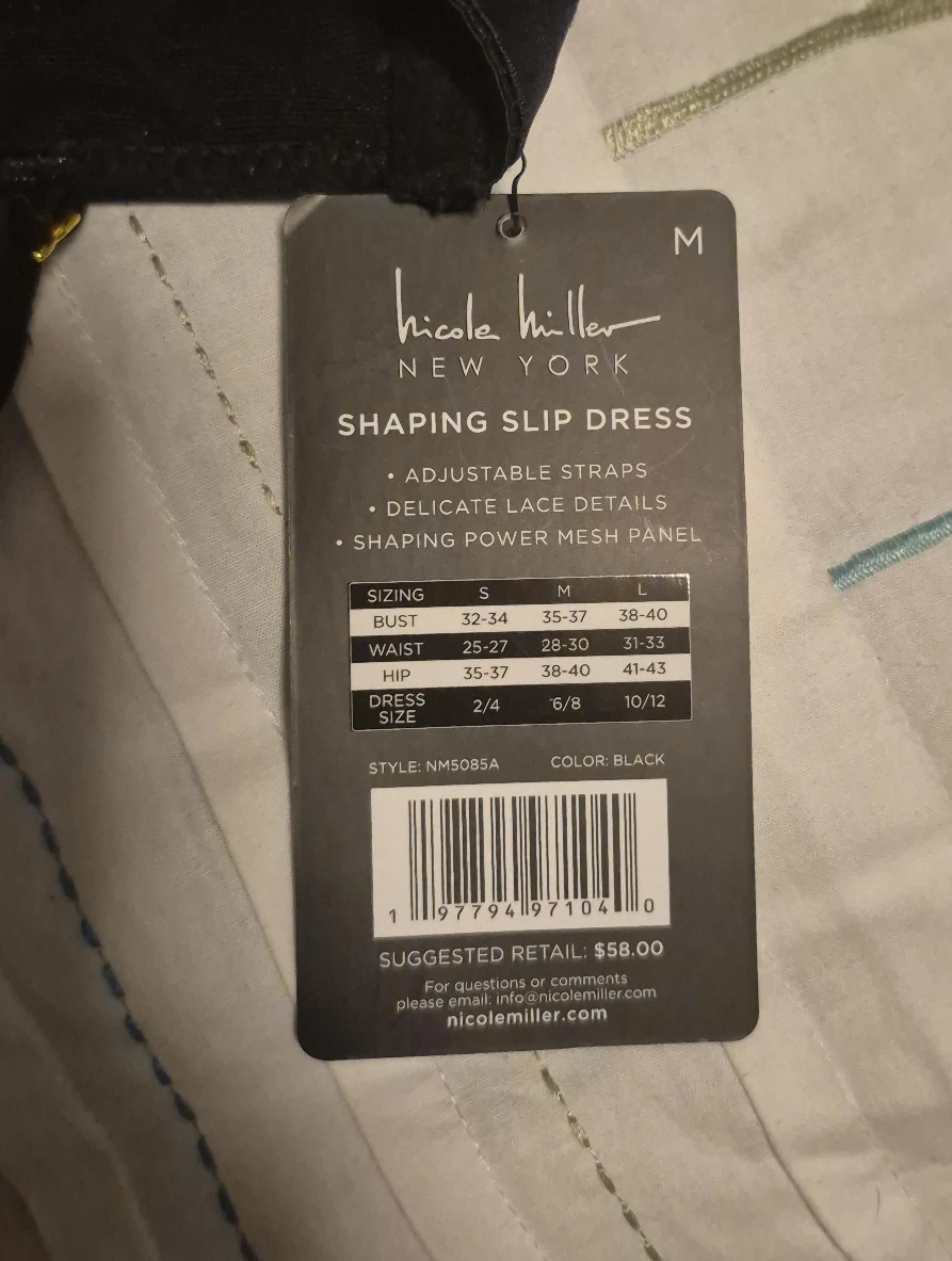 Nicole Miller New York Shaping Slip Dress - Size M