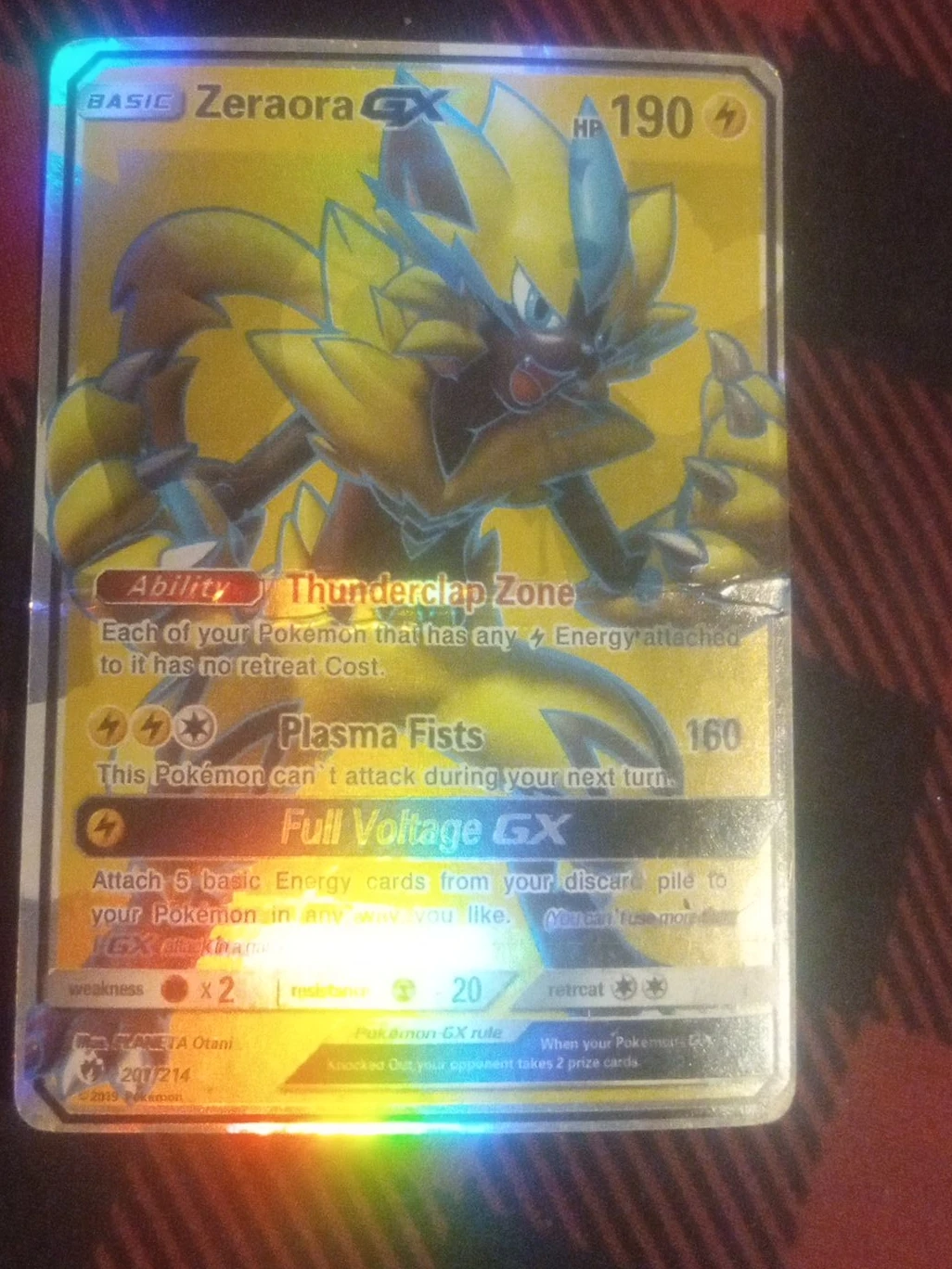 Zeraora GX Pokemon Card