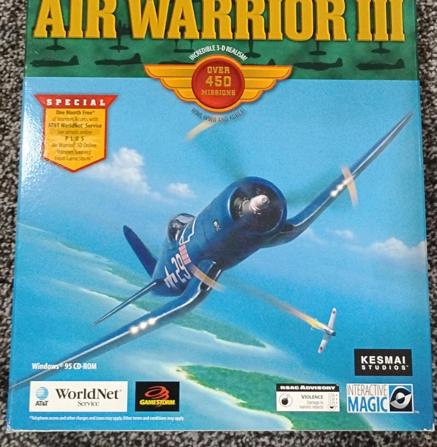 Air Warrior III PC Game - Windows 95 CD-ROM