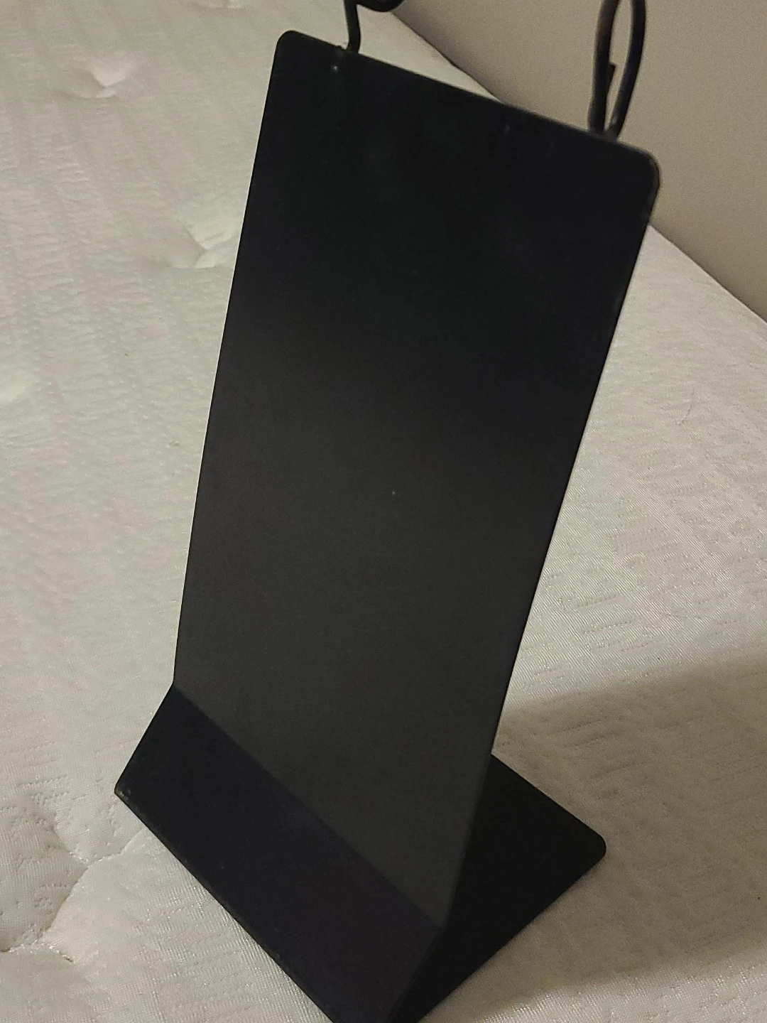 Black Metal Display Stand with Hooks