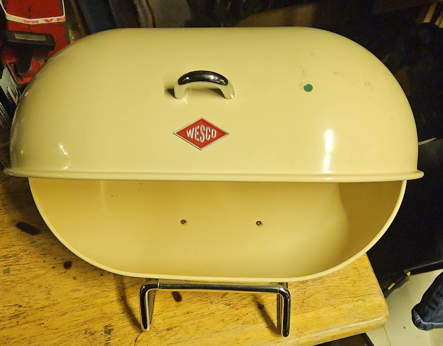 Wesco Cream Bread Box
