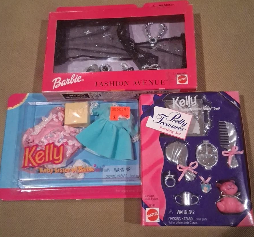 Vintage Barbie & Kelly Doll Accessories - New in Box!