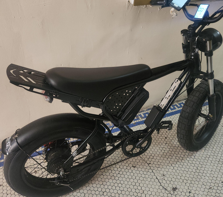 Black Electric Bike