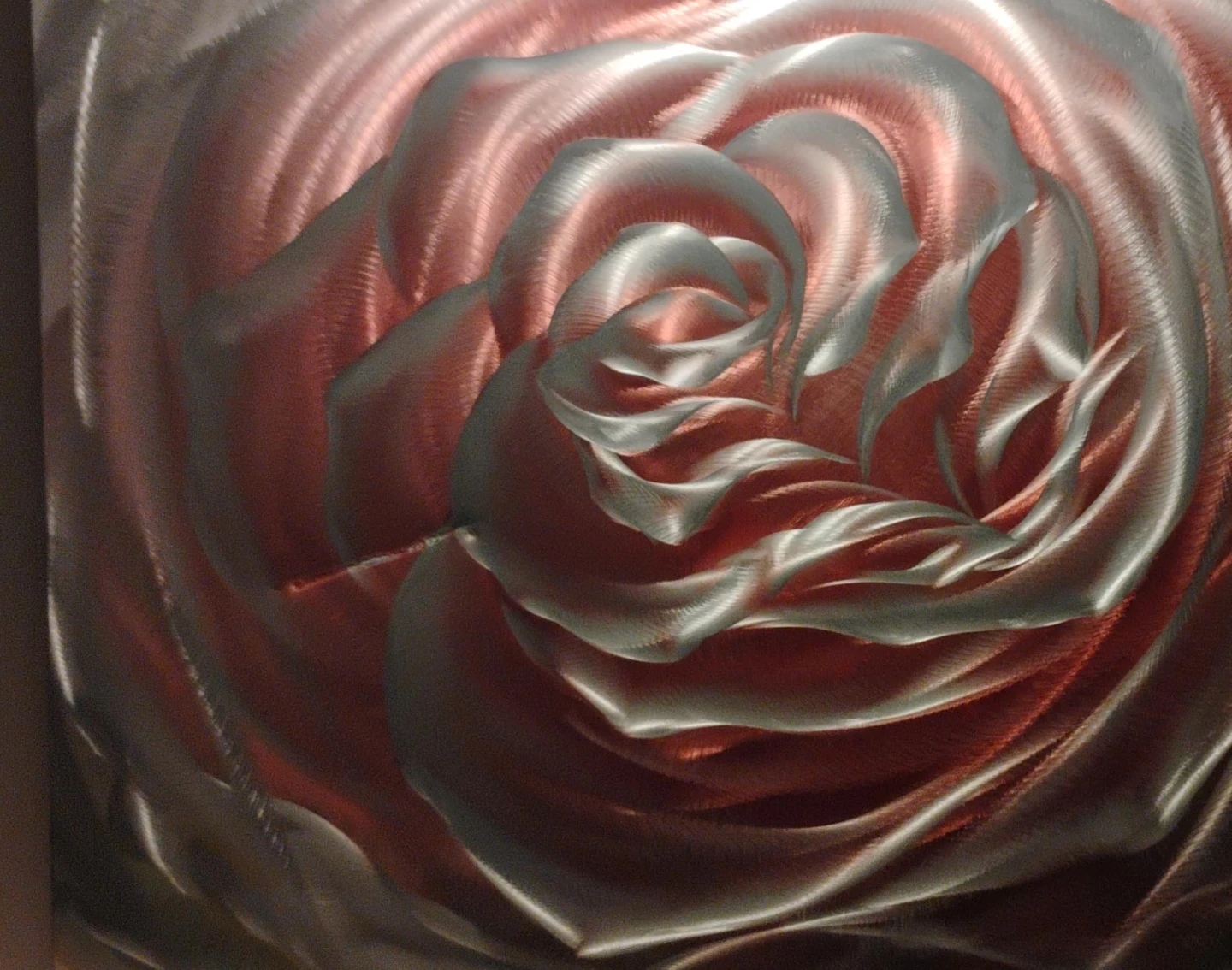 Metal Rose Wall Art