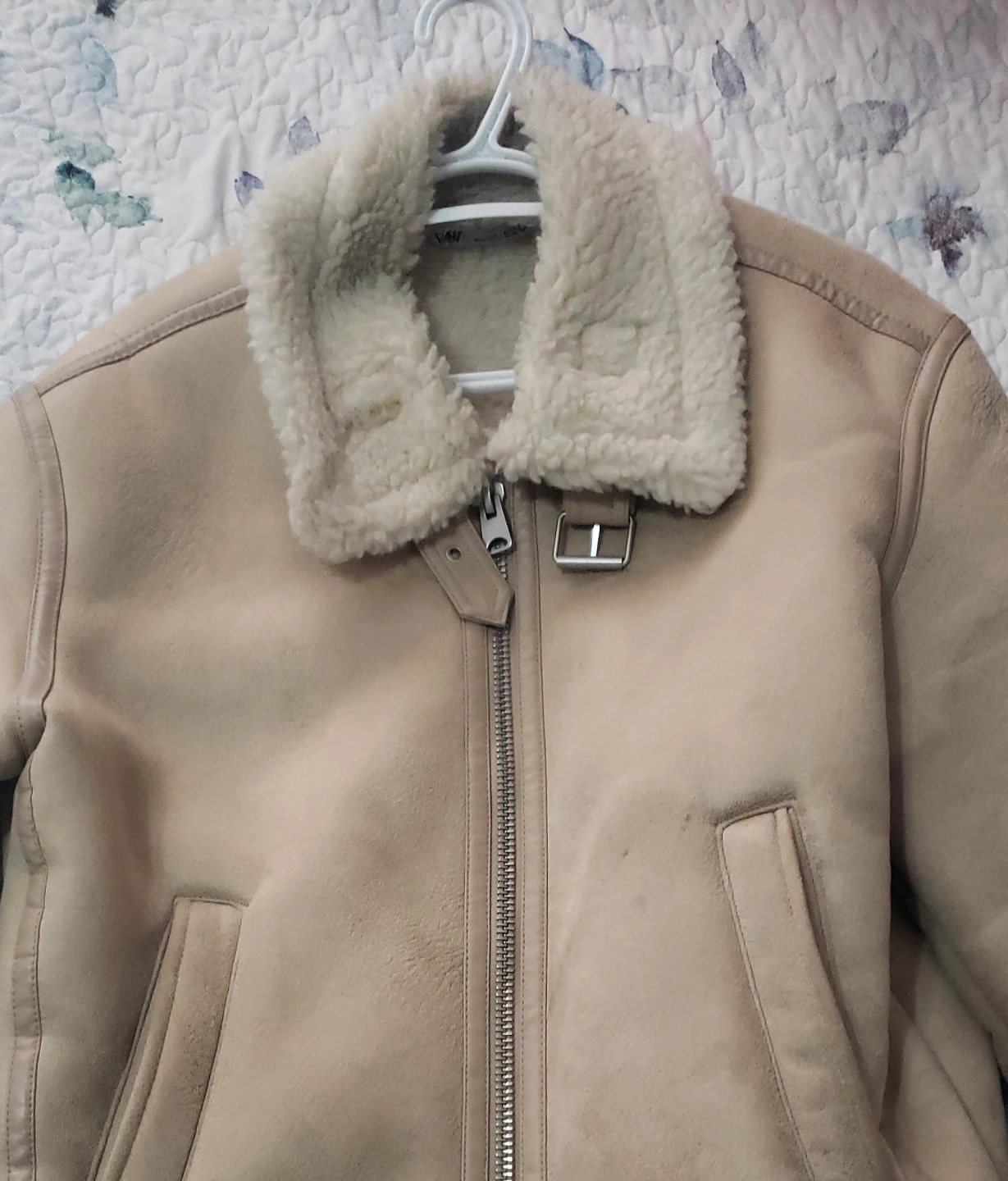 Shearling Lined Aviator Jacket